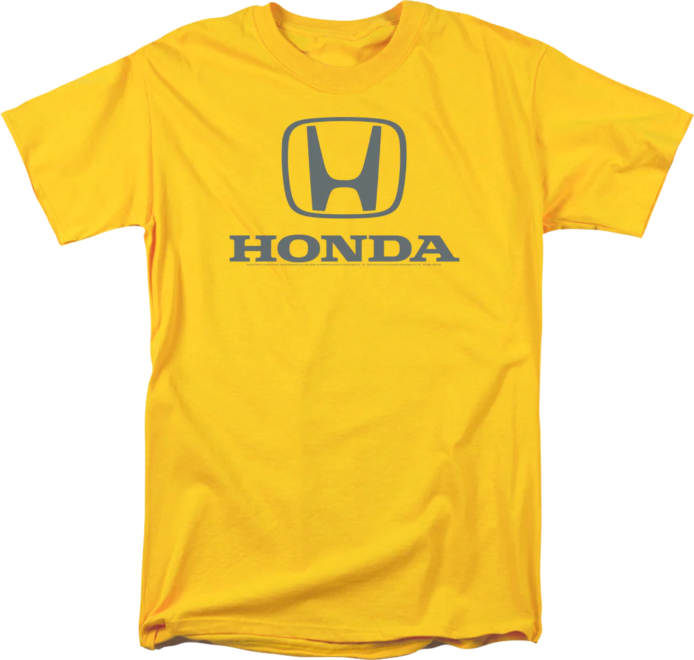 Classic Yellow Logo Honda T-Shirt