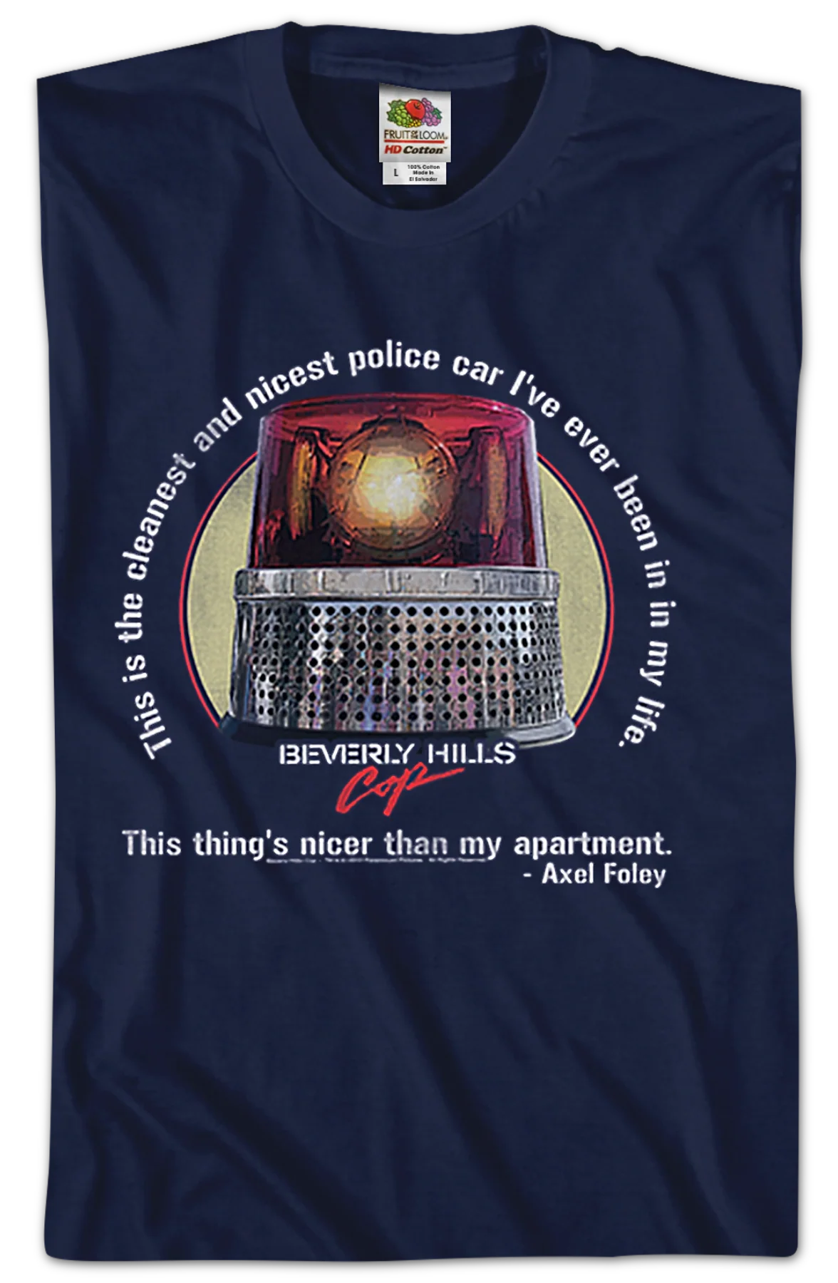 Cleanest and Nicest Police Car Beverly Hills Cop T-Shirt - Image 2