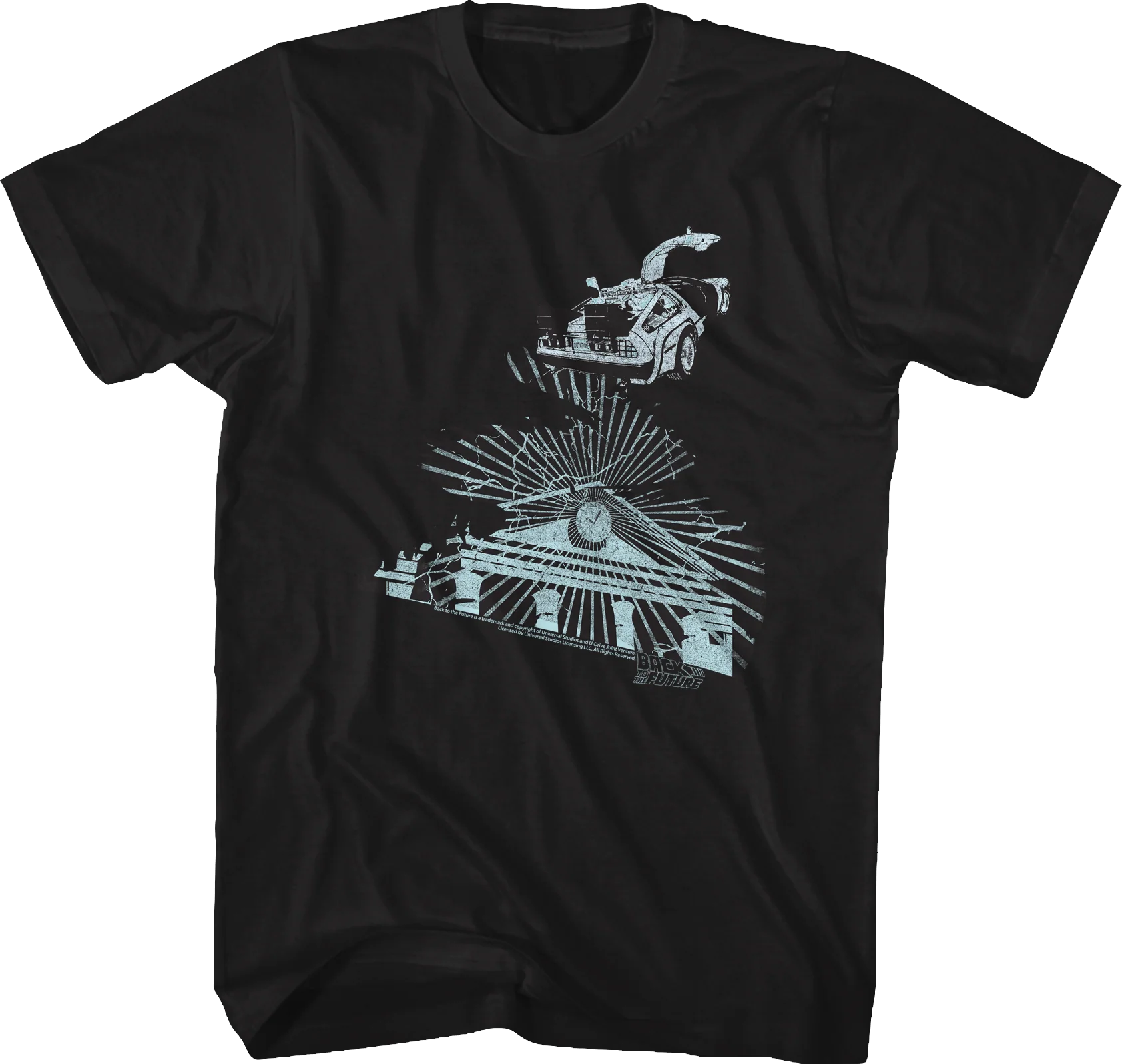 Clock Tower Lightning Storm Back To The Future T-Shirt