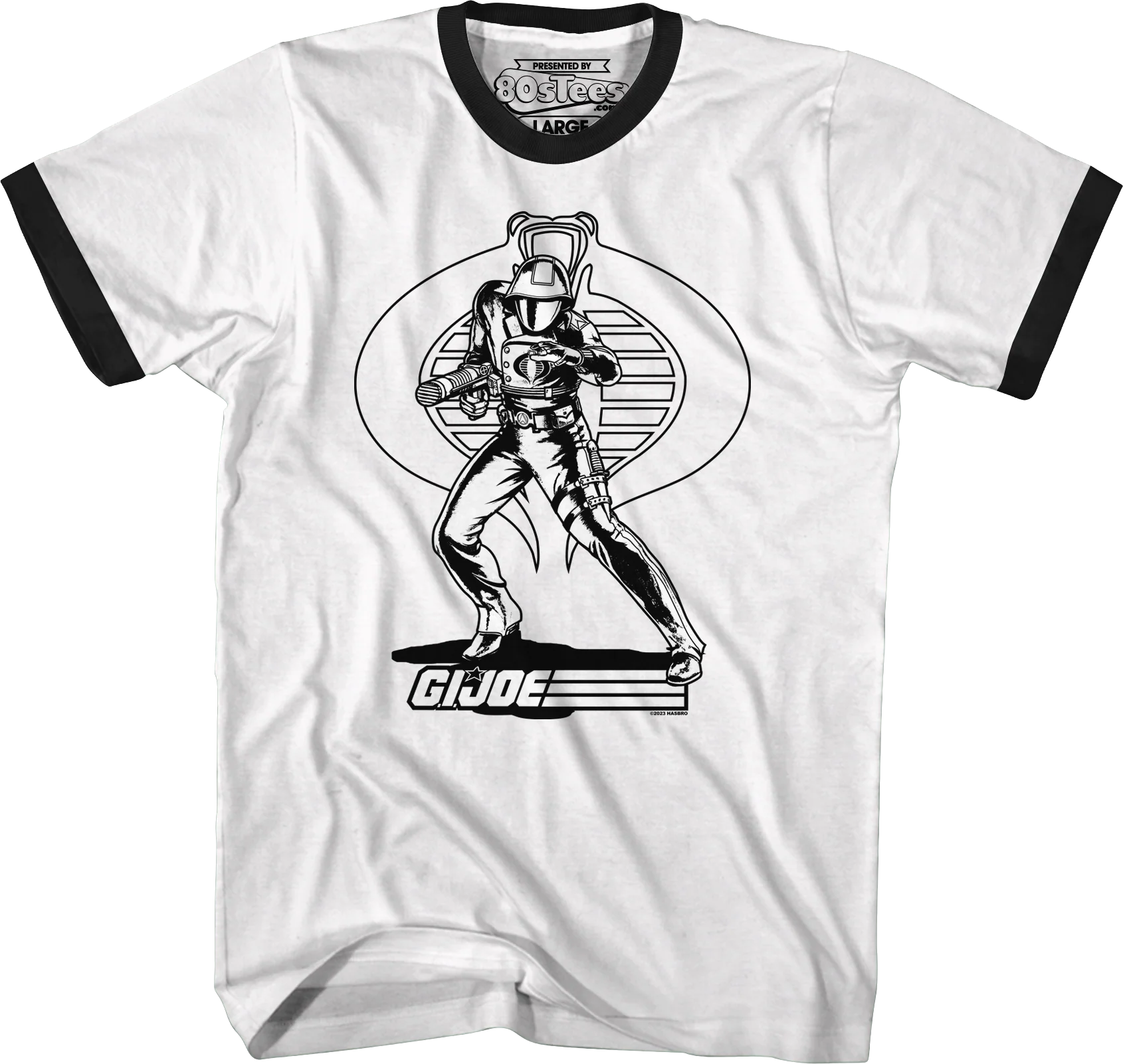 Cobra Commander Noir GI Joe Ringer Shirt