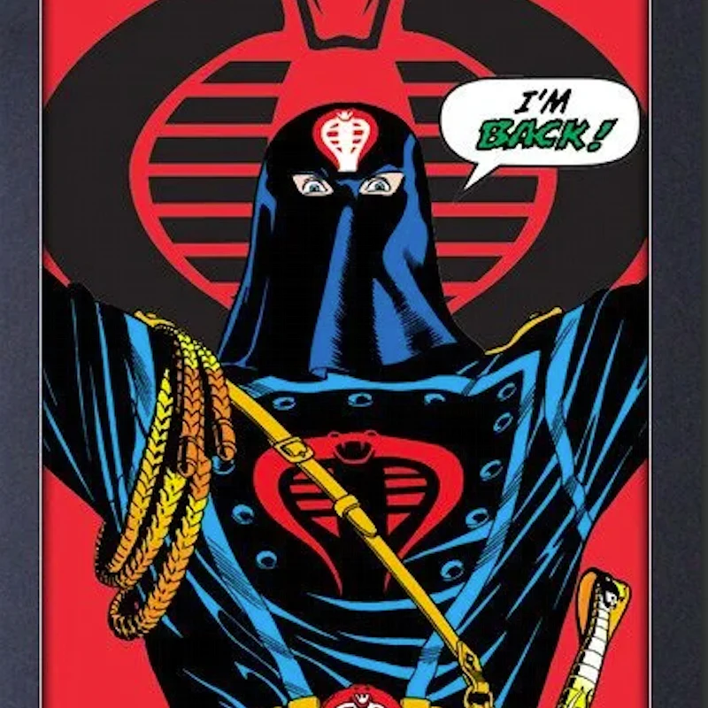 Cobra Commander Seeds Of Empire GI Joe Framed Poster