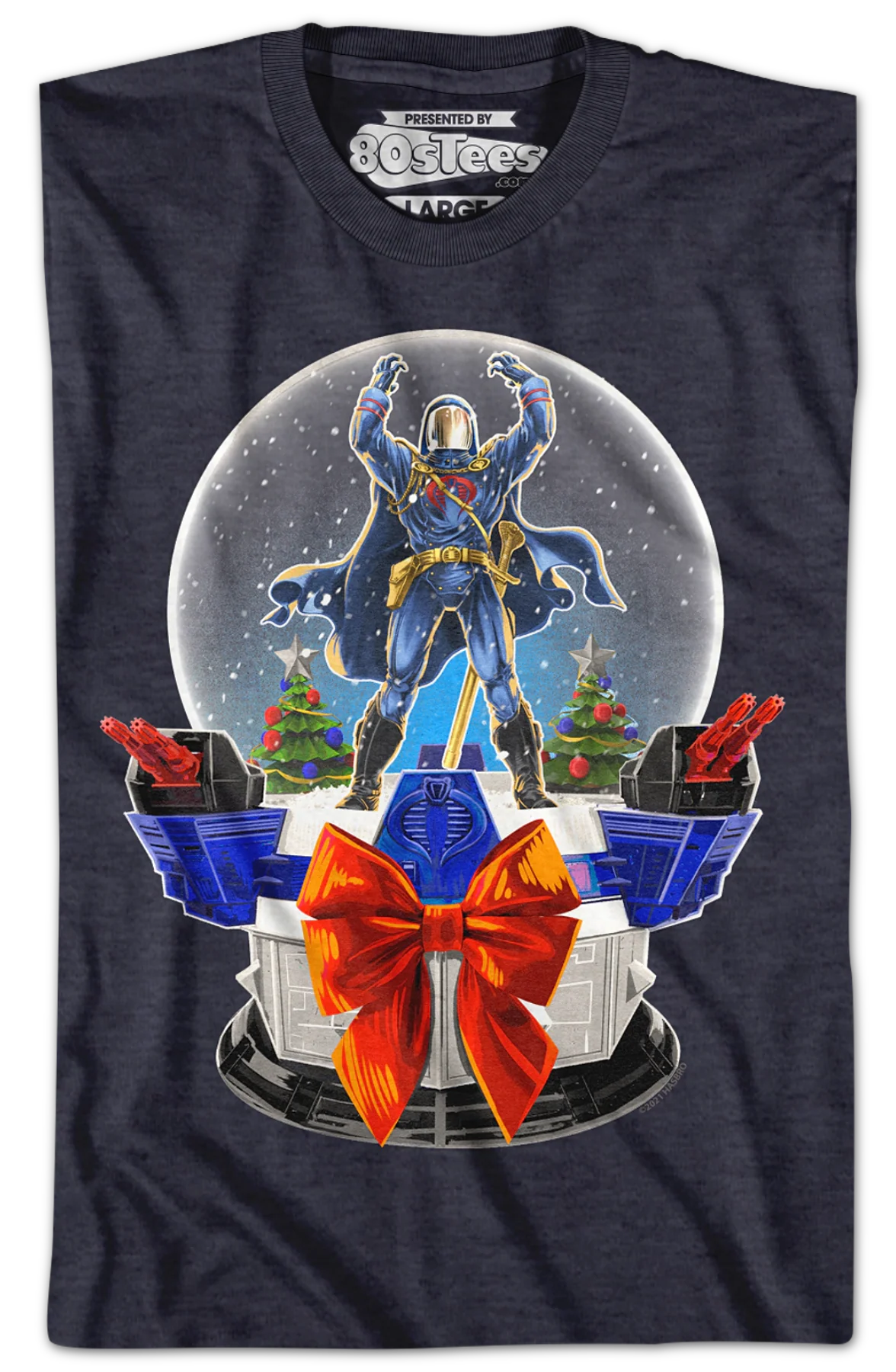 Cobra Commander Snow Globe GI Joe T-Shirt - Image 2
