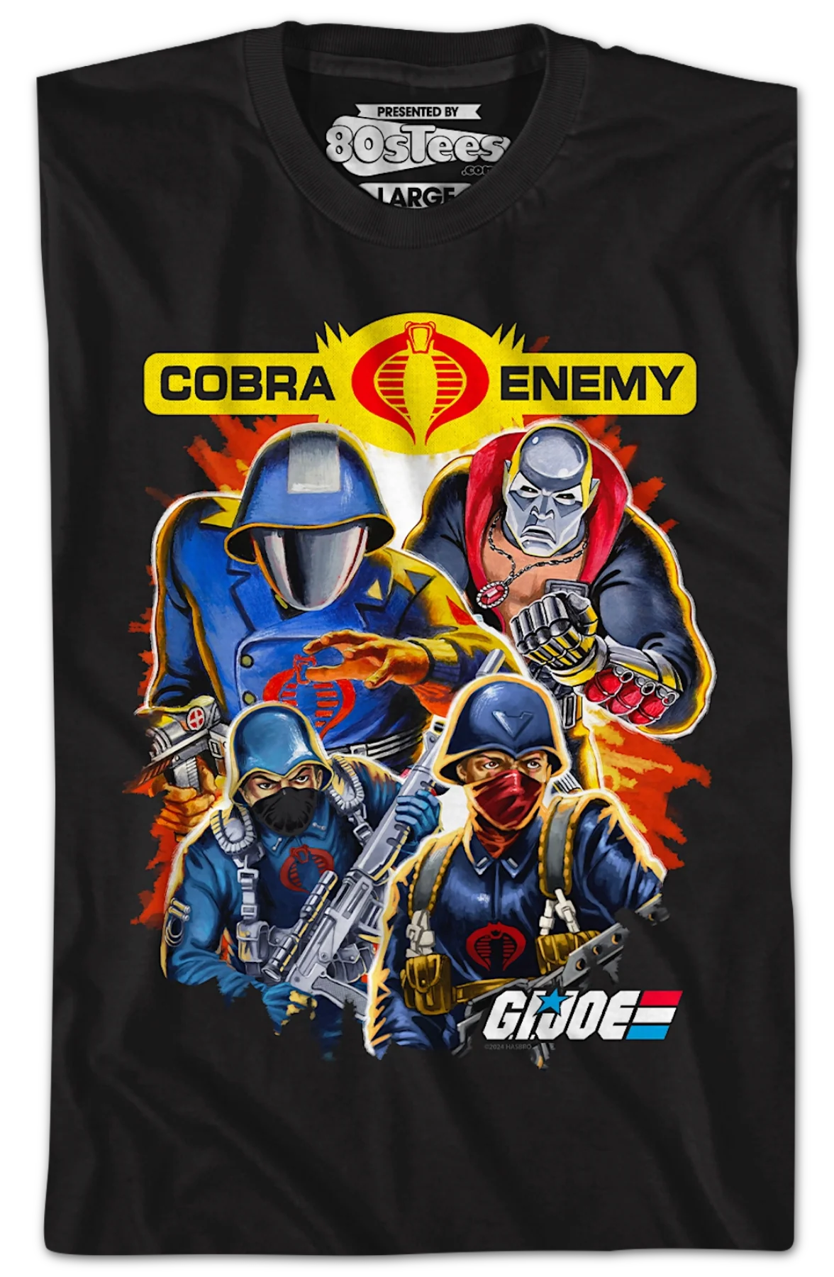 Cobra Enemy Collage GI Joe T-Shirt - Image 2