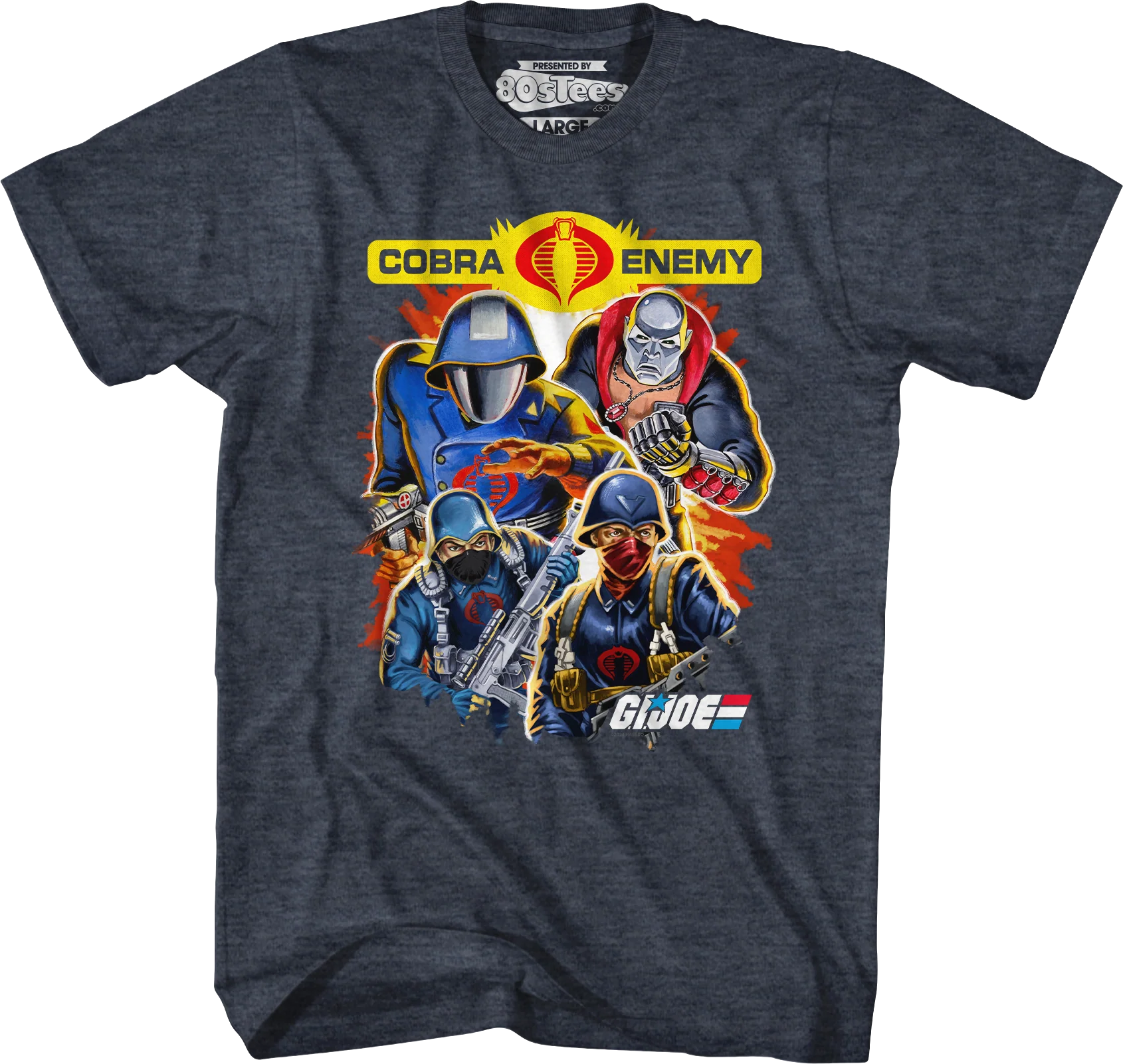 Cobra Enemy Collage GI Joe T-Shirt - Image 5