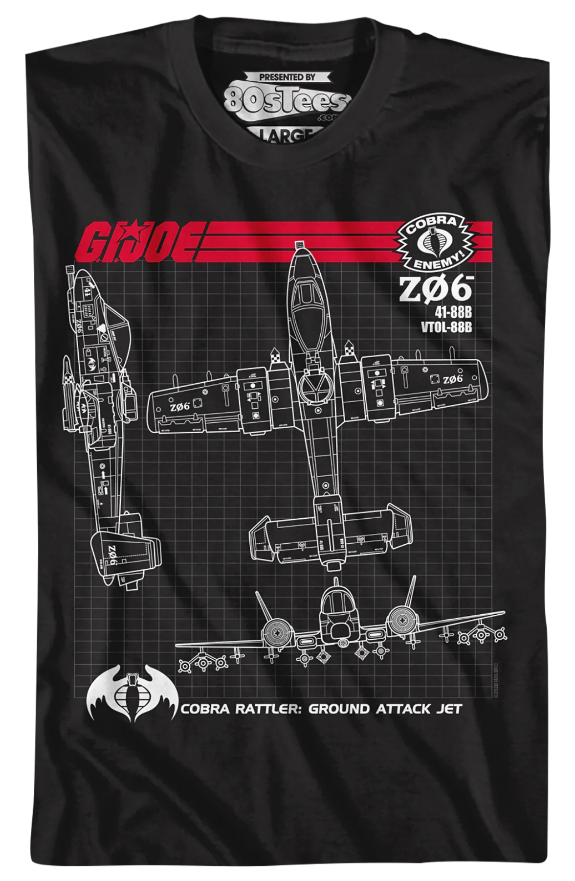 Cobra Rattler GI Joe T-Shirt - Image 2