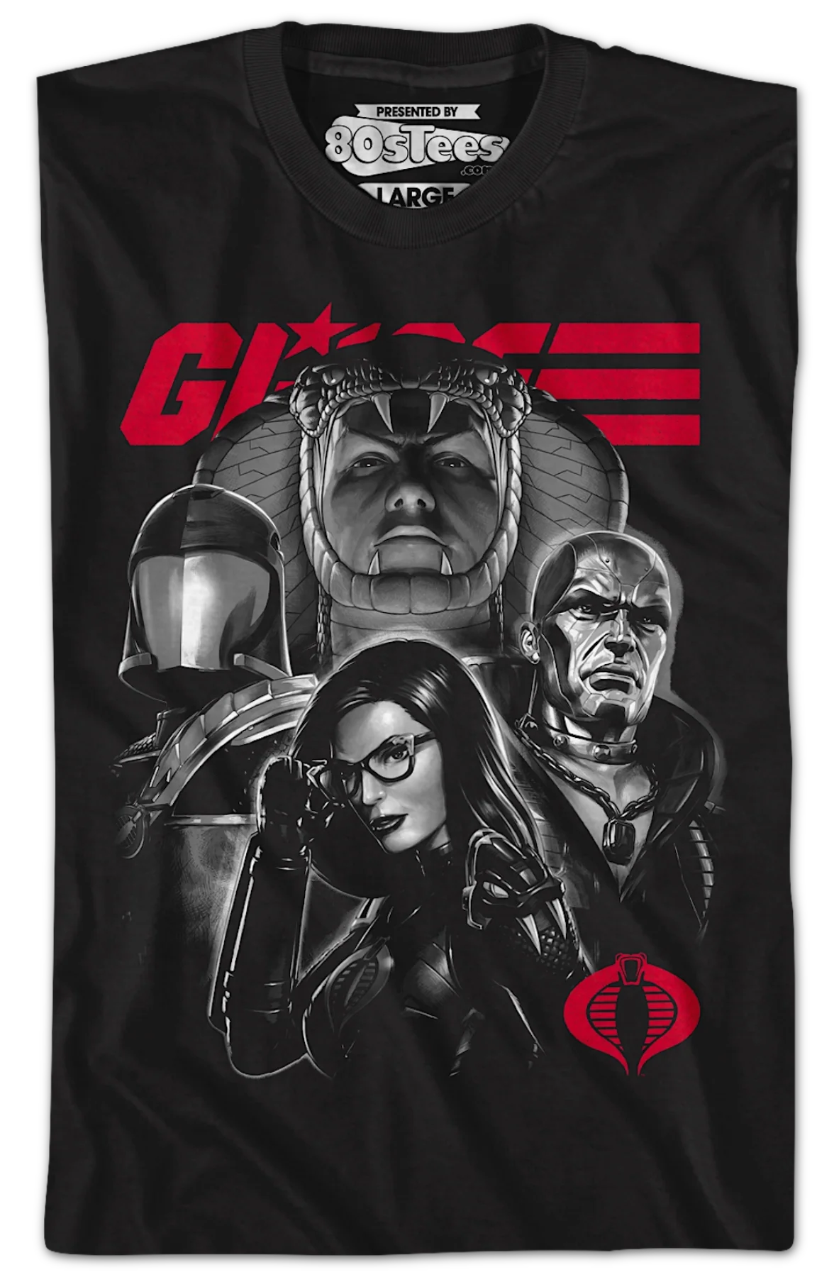Cobra Villains Collage GI Joe T-Shirt - Image 2