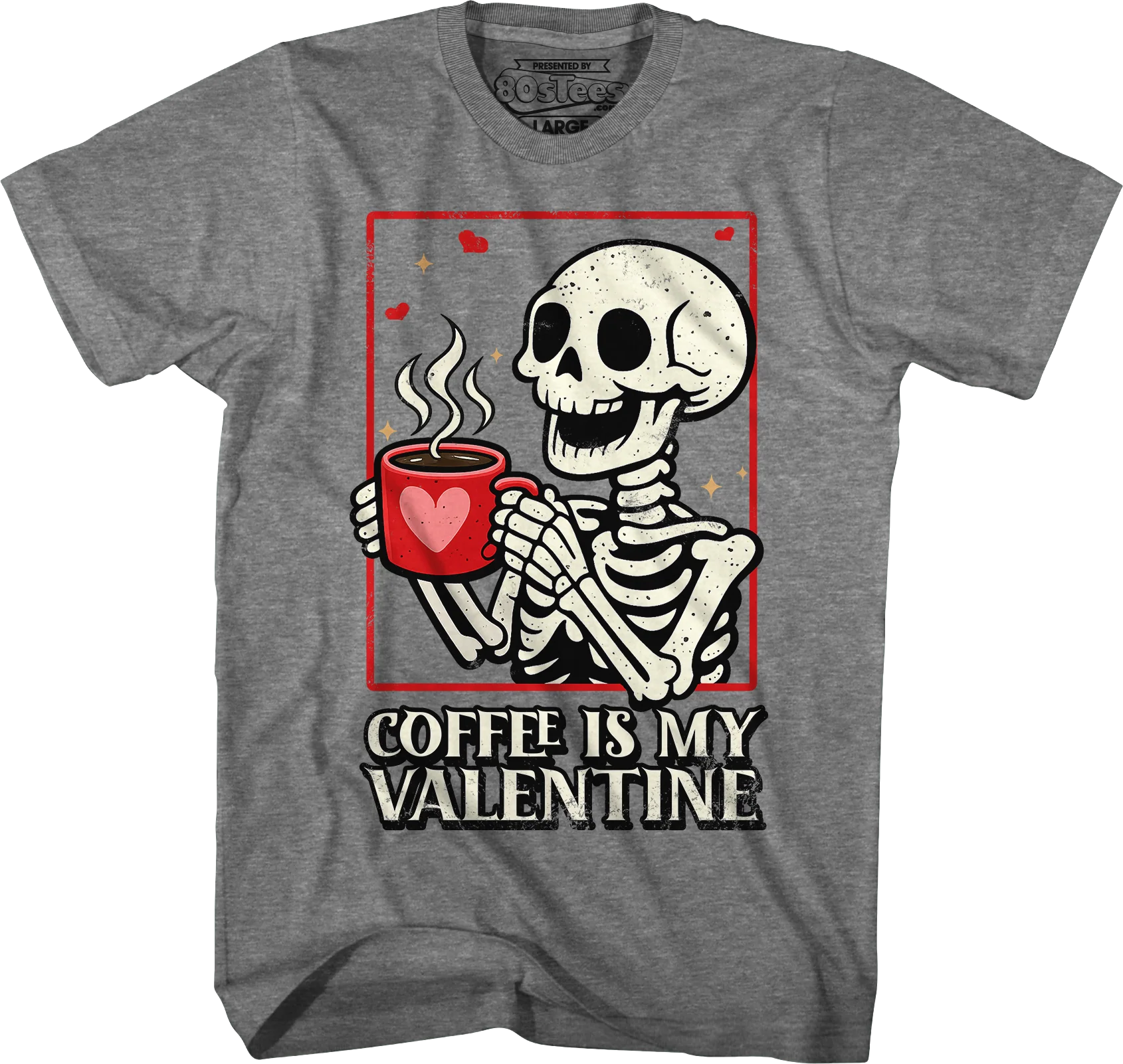 Coffee Is My Valentine T-Shirt - Image 5
