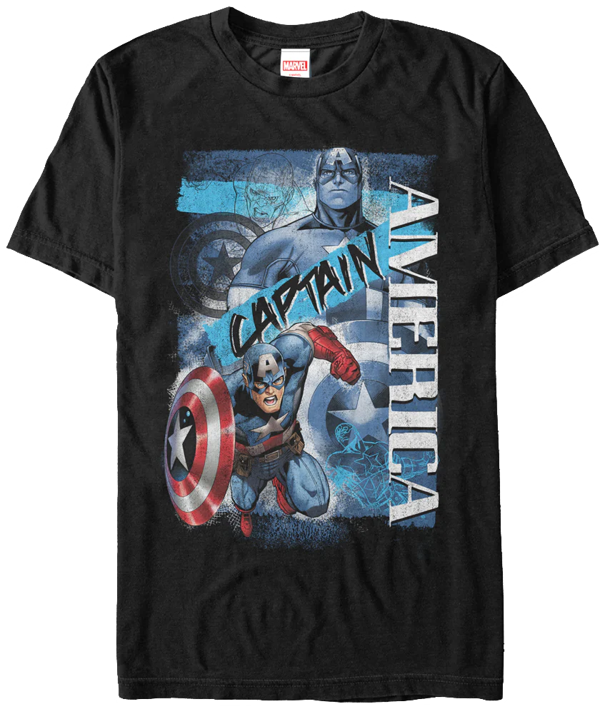 Collage Captain America T-Shirt