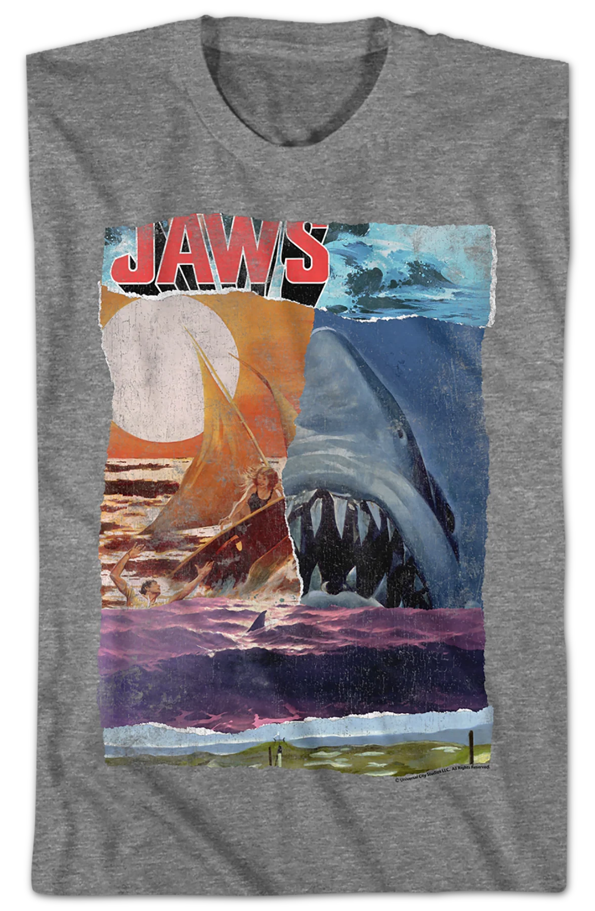 Collage Jaws T-Shirt - Image 2