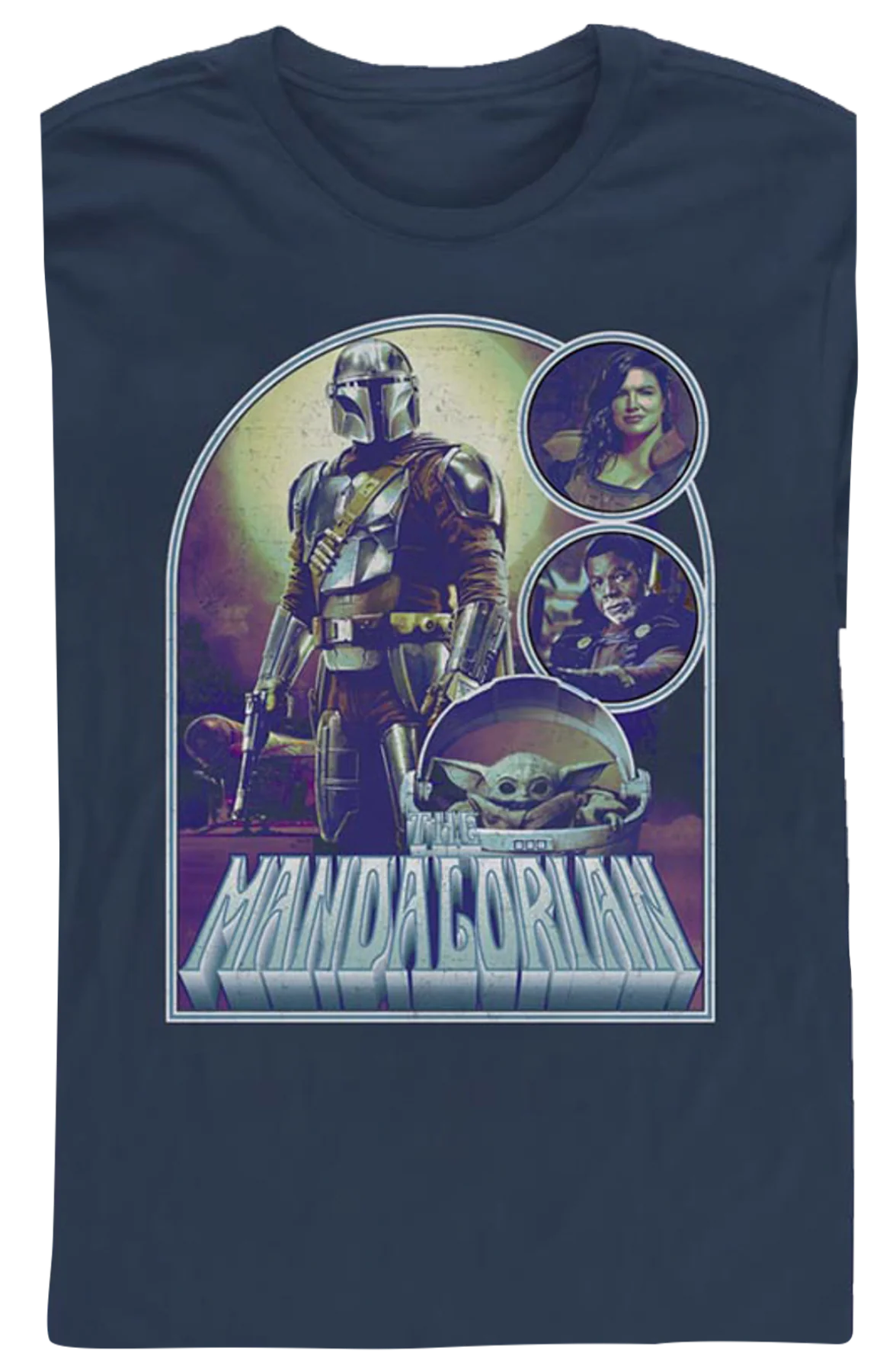 Collage Poster The Mandalorian Star Wars Long Sleeve Shirt - Image 2