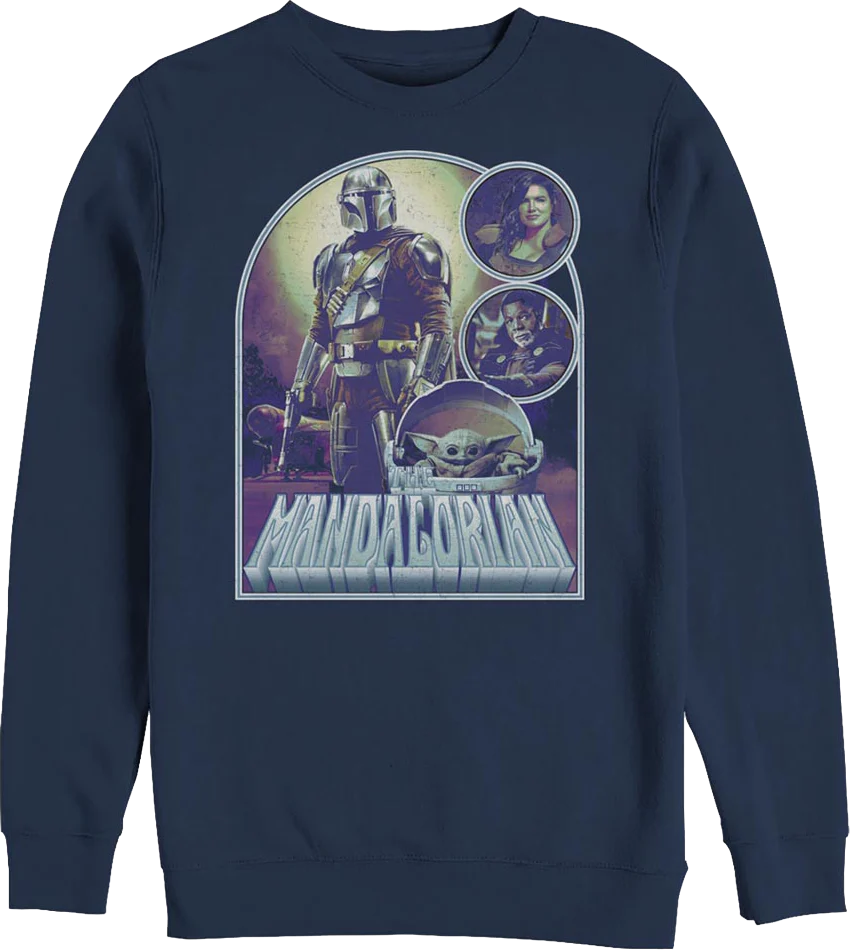 Collage Poster The Mandalorian Star Wars Sweatshirt
