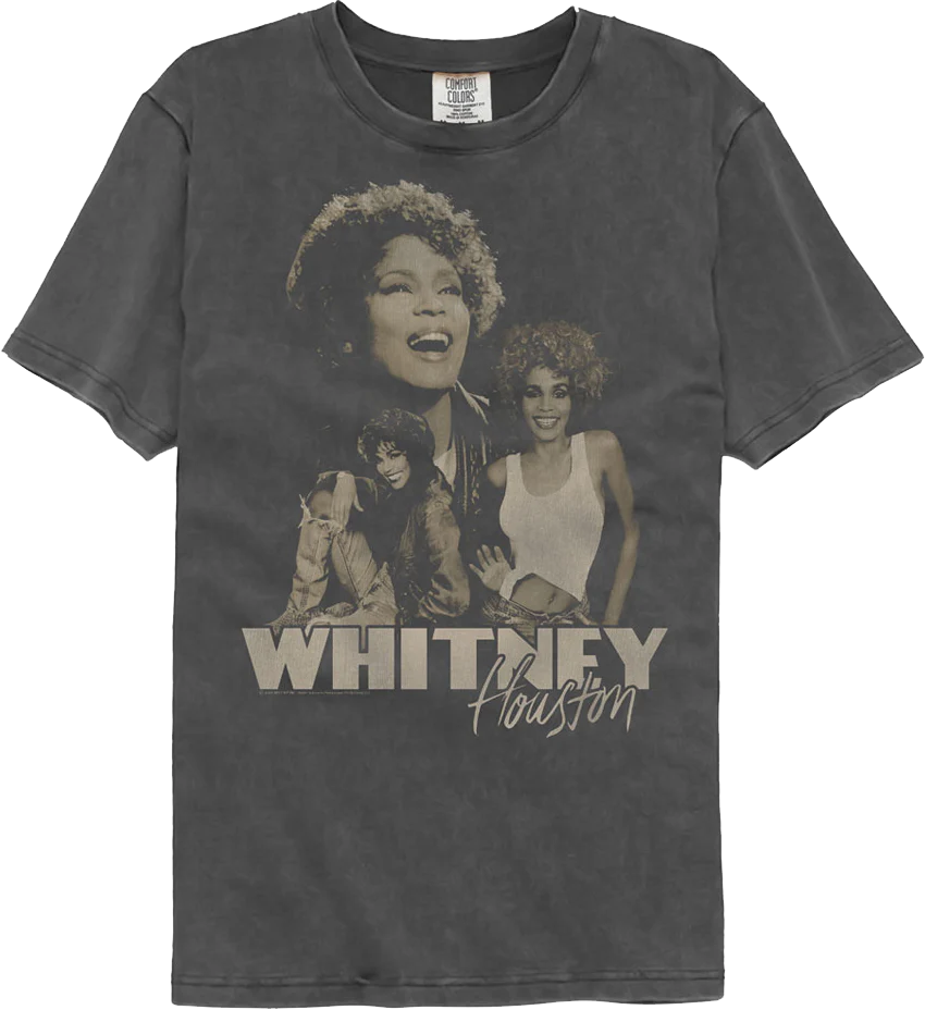 Collage Whitney Houston Comfort Colors Brand T-Shirt