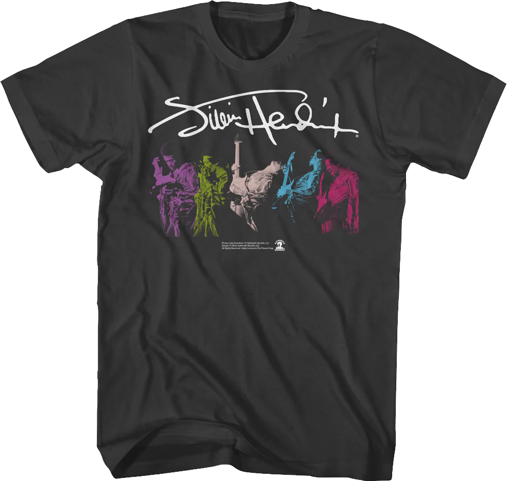 Color In Motion Jimi Hendrix T-Shirt