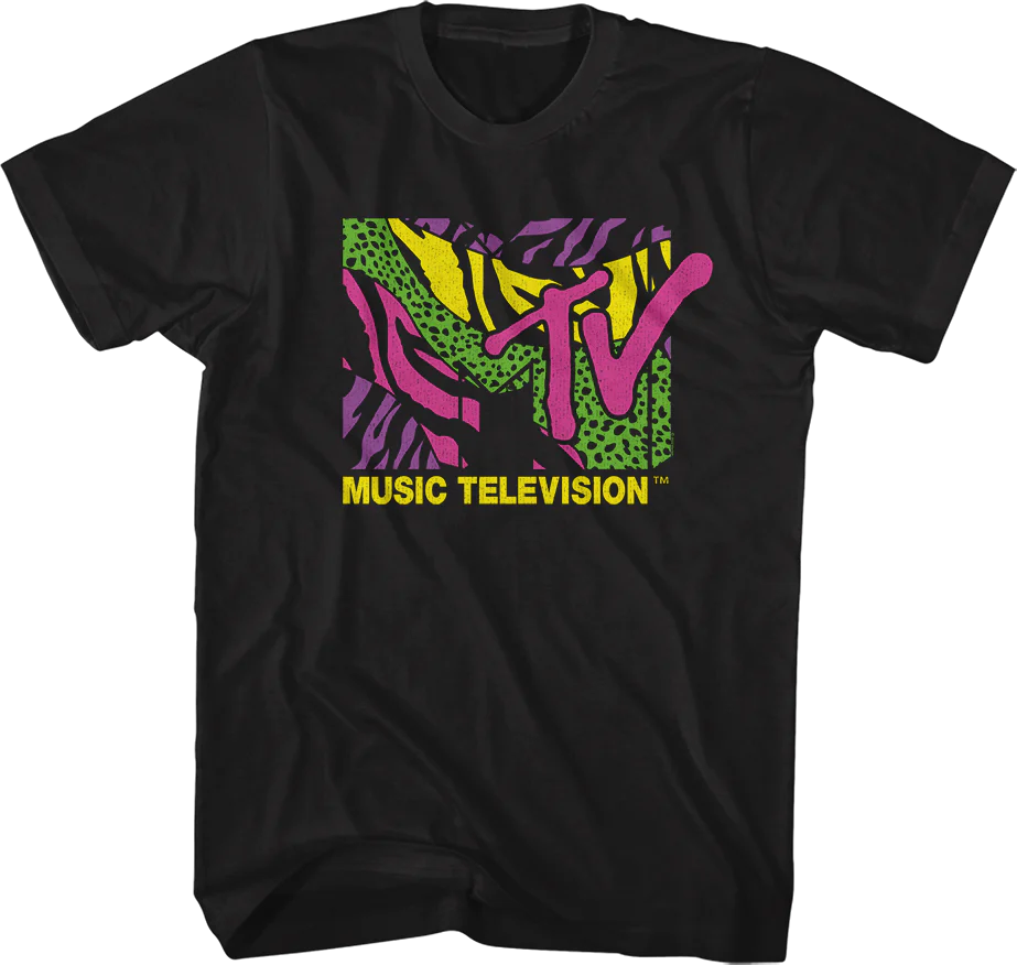 Colorful Animal Logo MTV Shirt