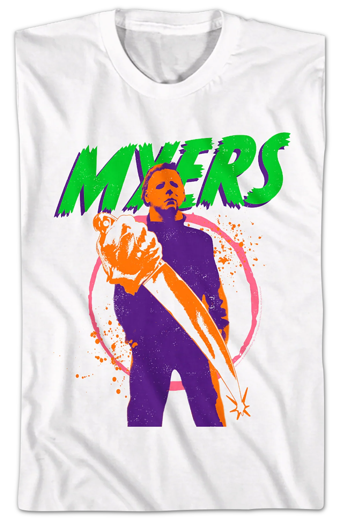 Colorful Shape Halloween T-Shirt - Image 2