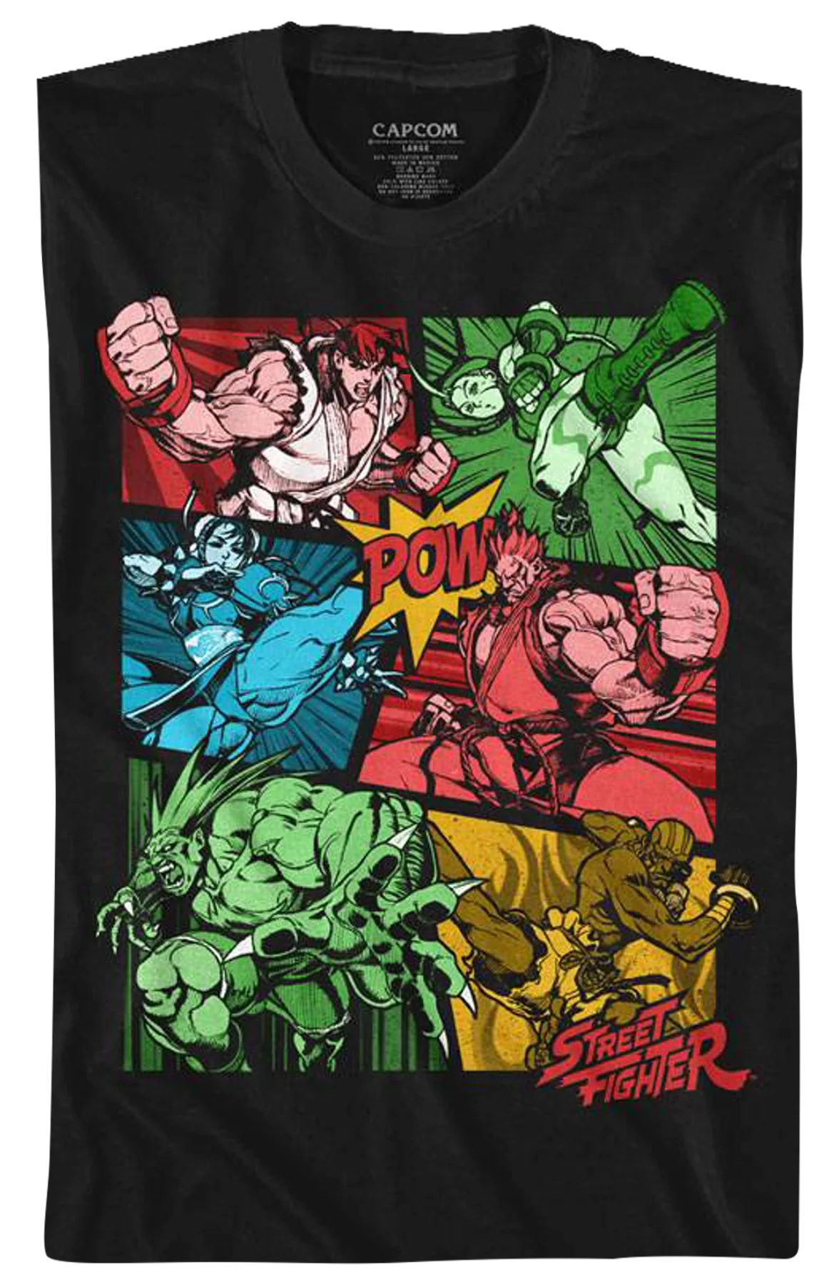 Comic Book Action Street Fighter T-Shirt - Image 2