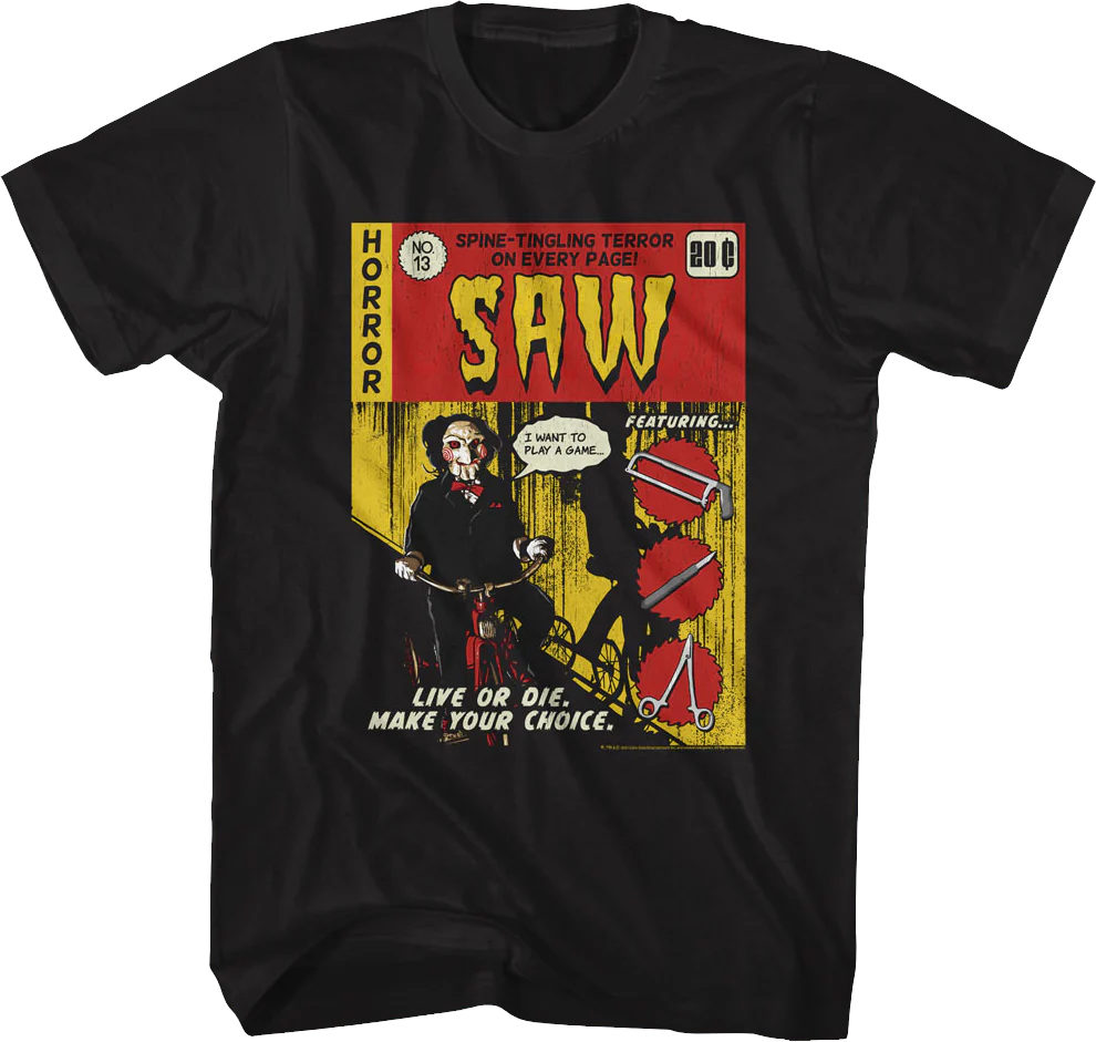 Comic Book Cover Saw T-Shirt