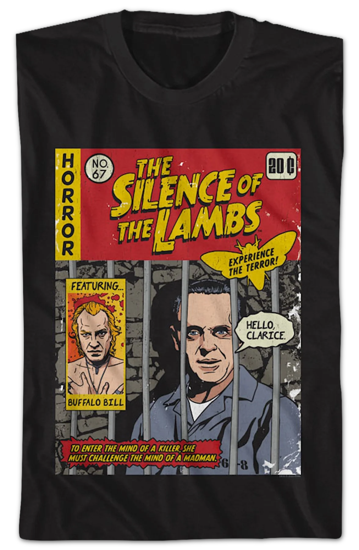 Comic Book Cover Silence of the Lambs T-Shirt - Image 2