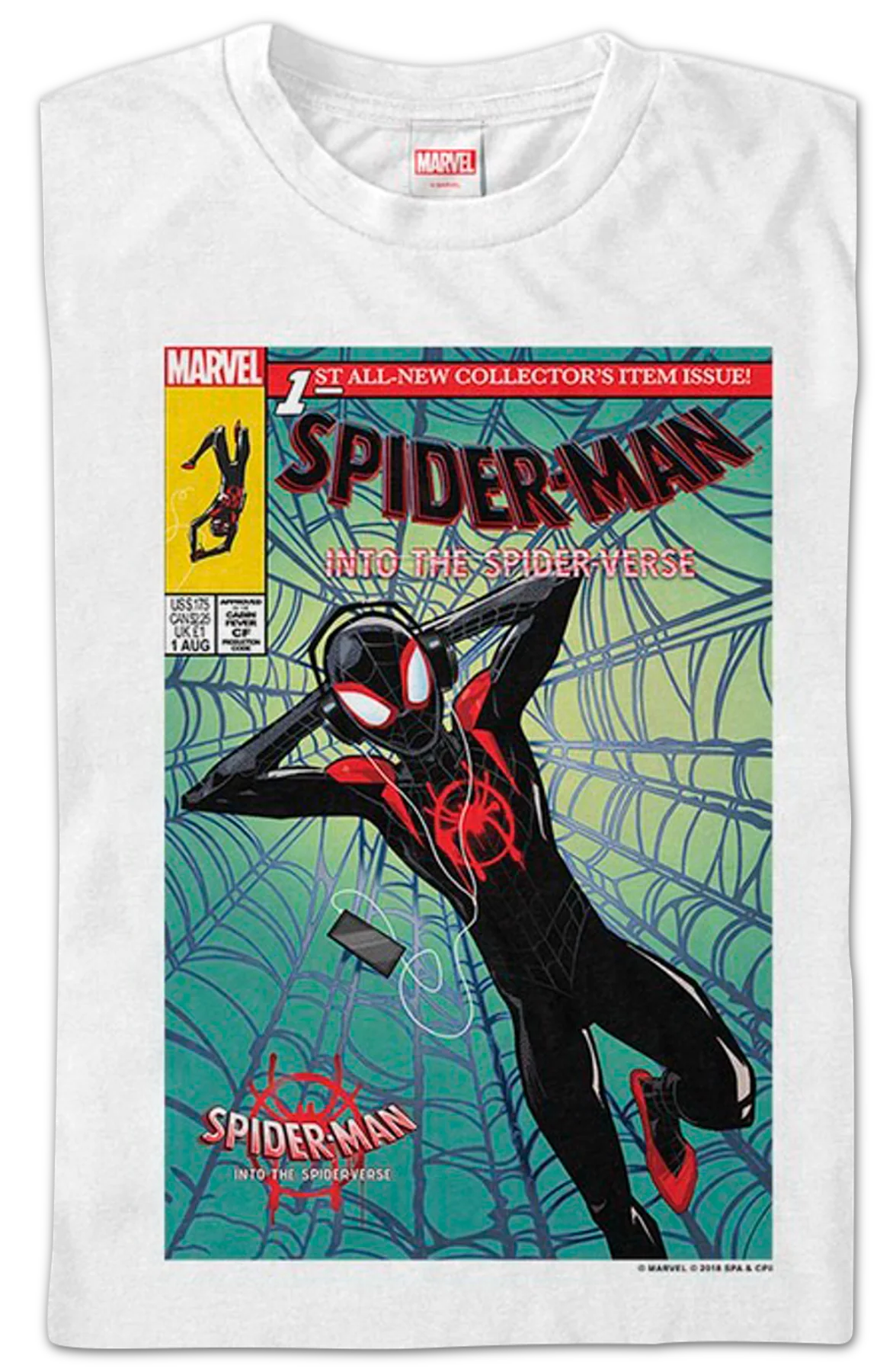 Comic Book Cover Spider-Man Into The Spider-Verse T-Shirt - Image 2