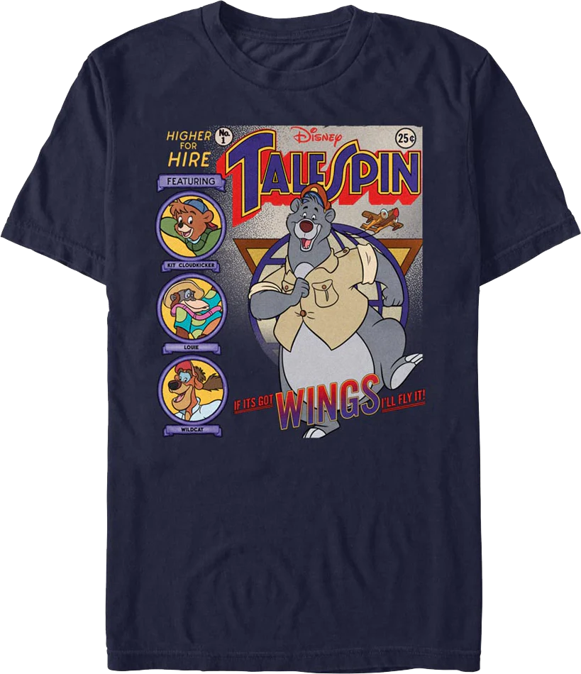 Comic Book Cover TaleSpin T-Shirt