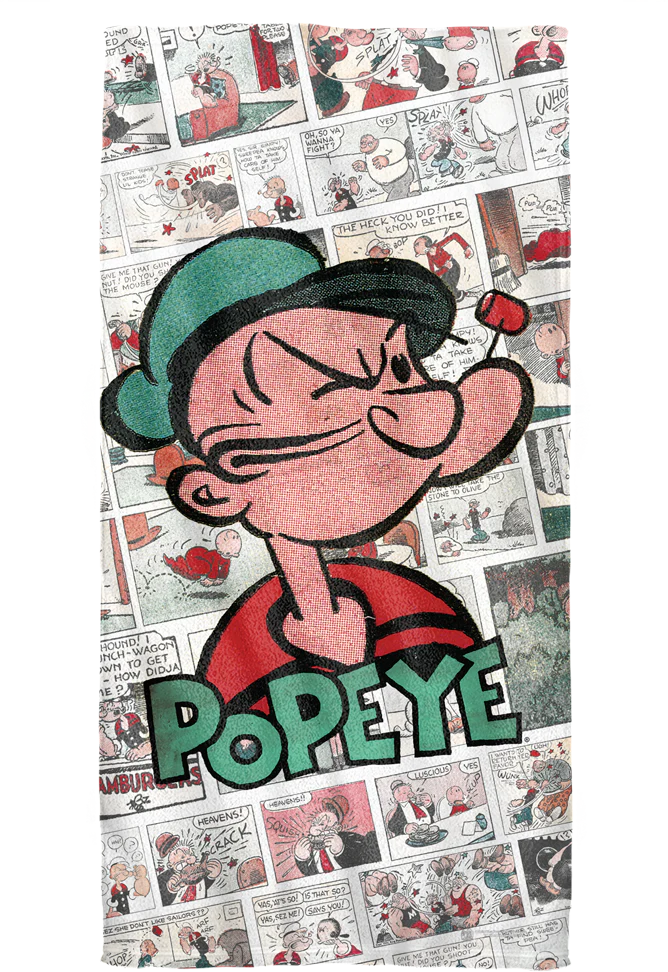 Comic Pages Popeye Towel