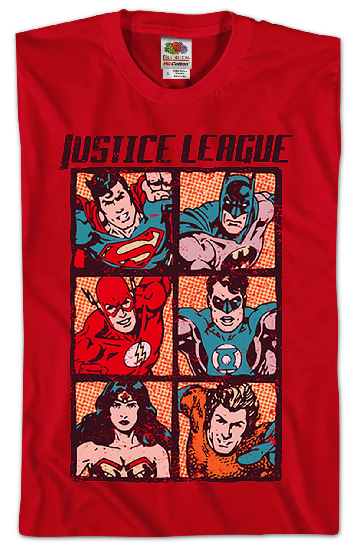 Comic Panels Justice League T-Shirt - Image 2