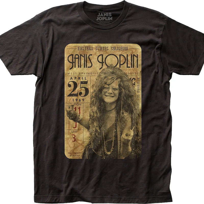 Concert Ticket Janis Joplin T-Shirt