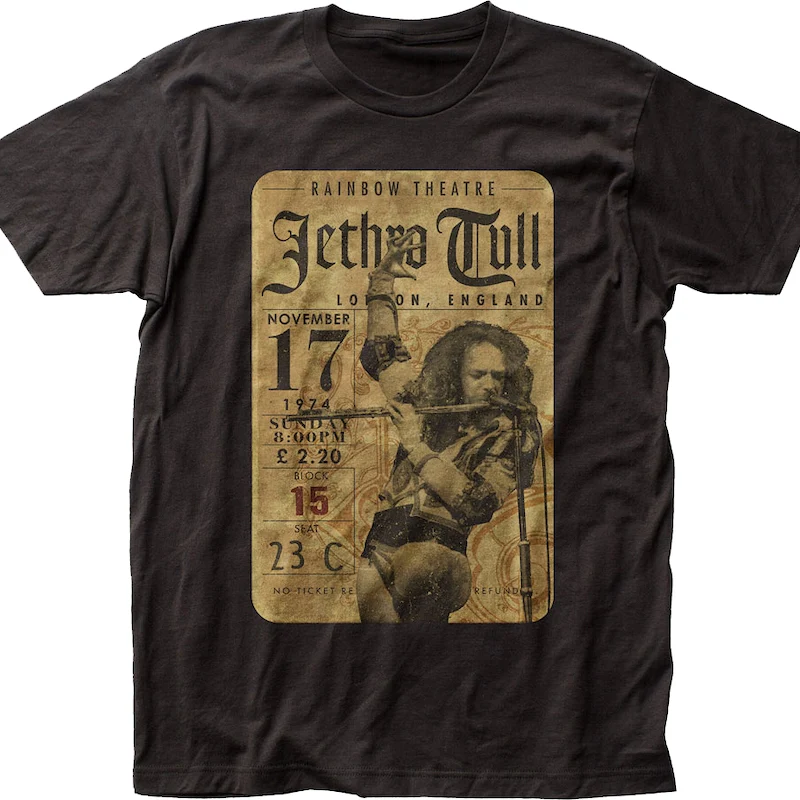 Concert Ticket Jethro Tull T-Shirt