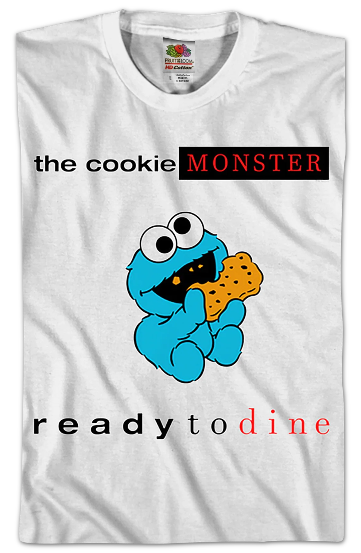 Cookie Monster Ready to Dine Sesame Street T-Shirt - Image 2
