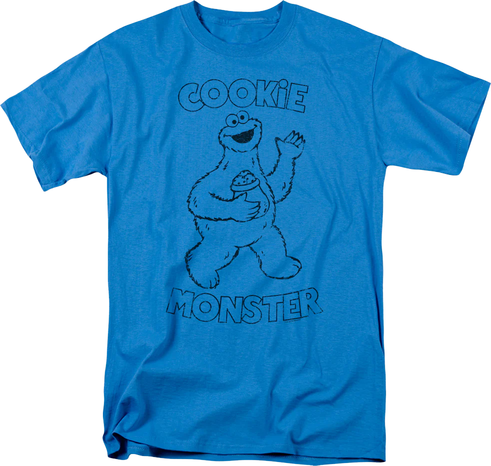 Cookie Monster Snack Sesame Street T-Shirt
