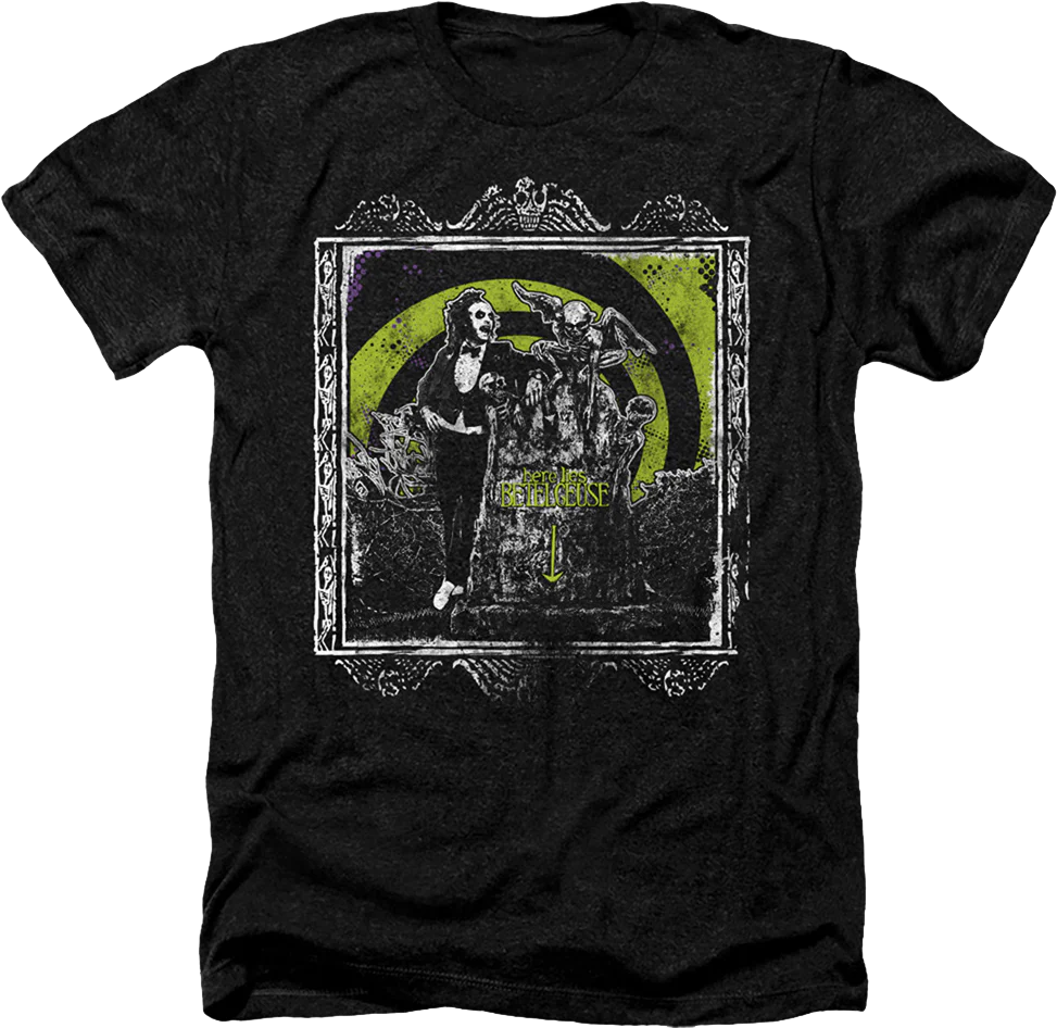 Cotton/Polyester Blend Here Lies Beetlejuice T-Shirt