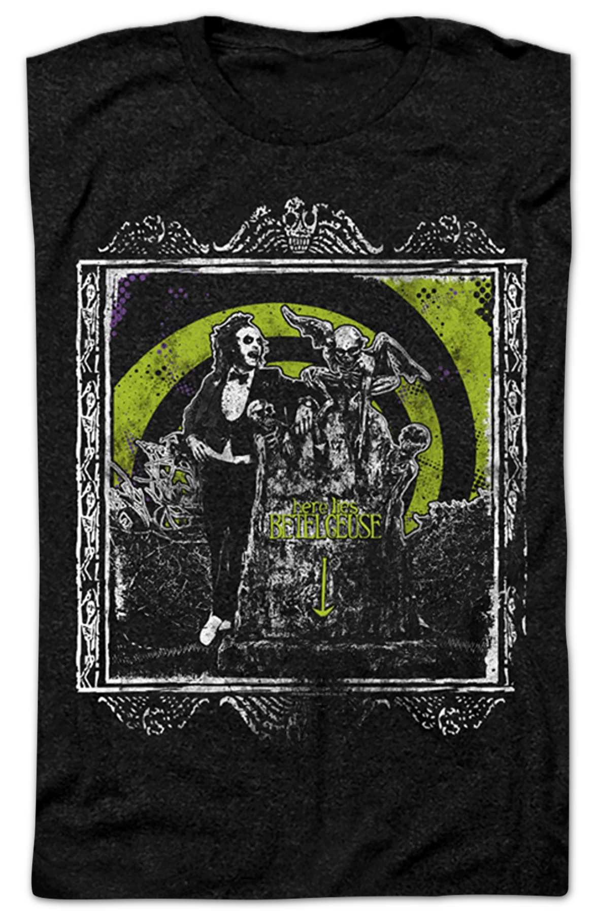 Cotton/Polyester Blend Here Lies Beetlejuice T-Shirt - Image 2