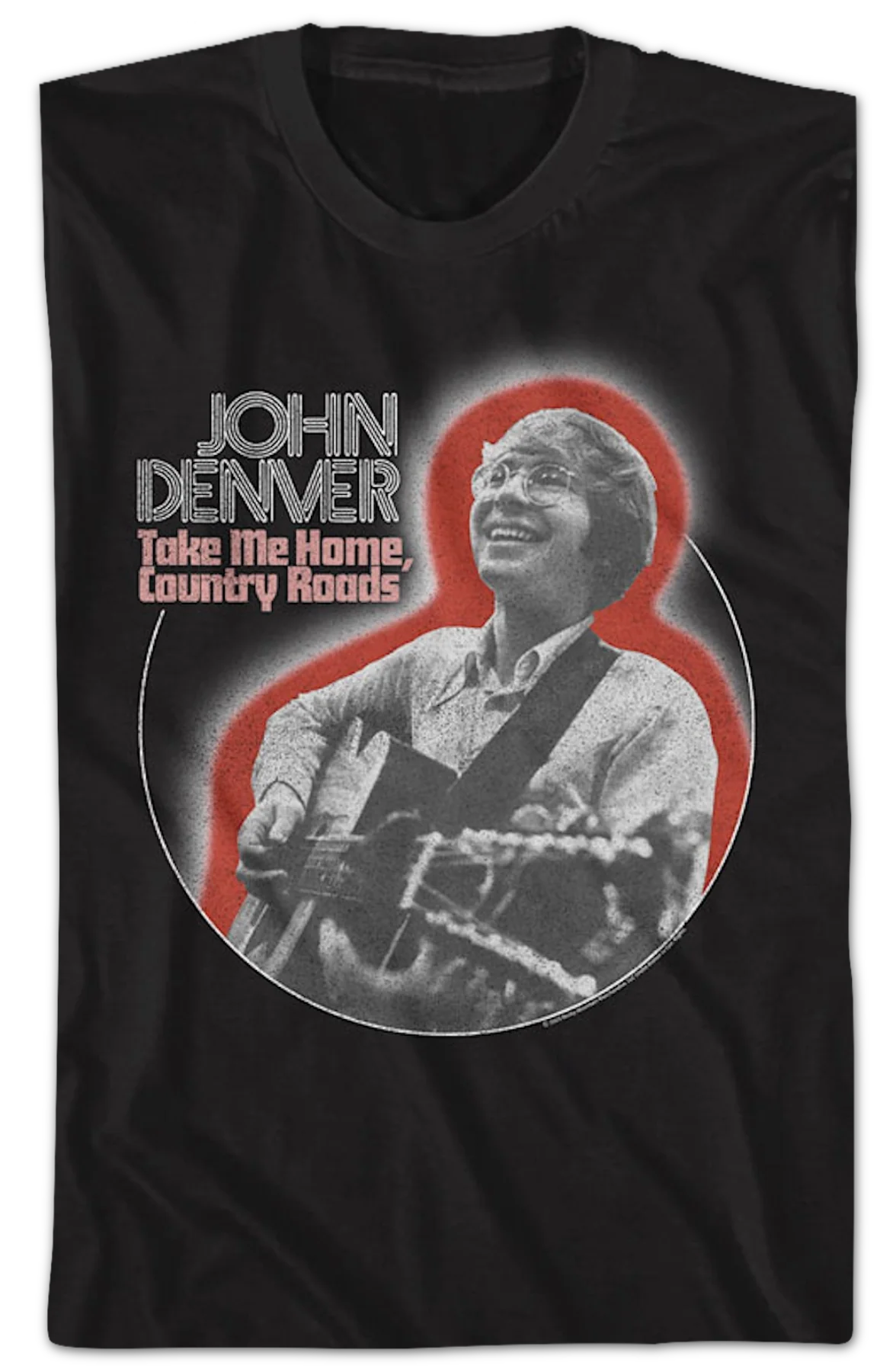 Country Roads Outline John Denver T-Shirt - Image 2