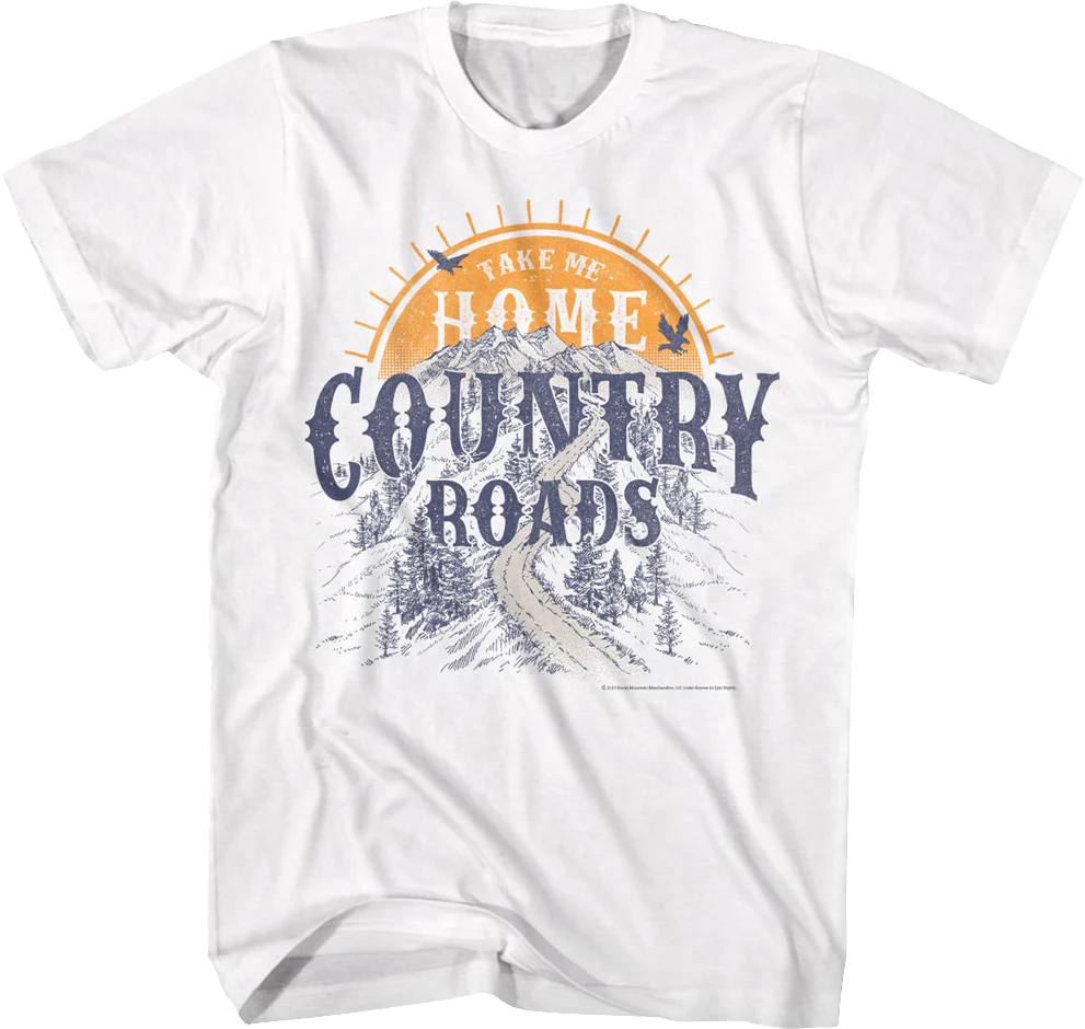 Country Roads Sunset John Denver T-Shirt