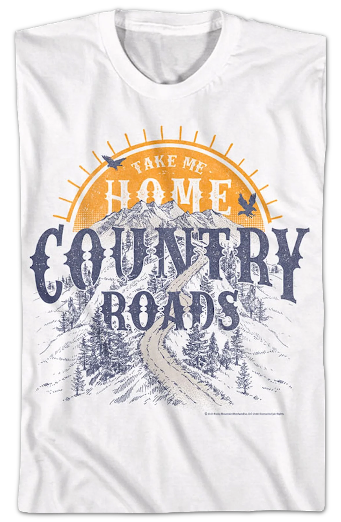 Country Roads Sunset John Denver T-Shirt - Image 2