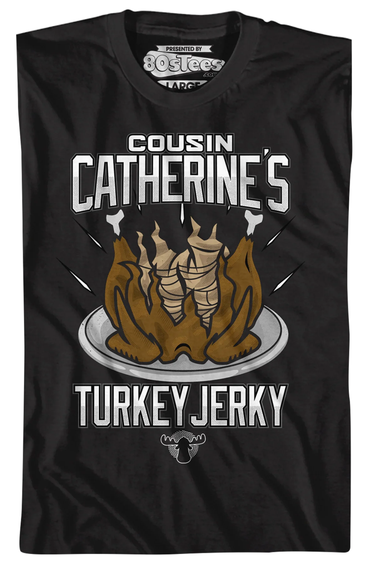 Cousin Catherine's Turkey Jerky Christmas Vacation T-Shirt - Image 2