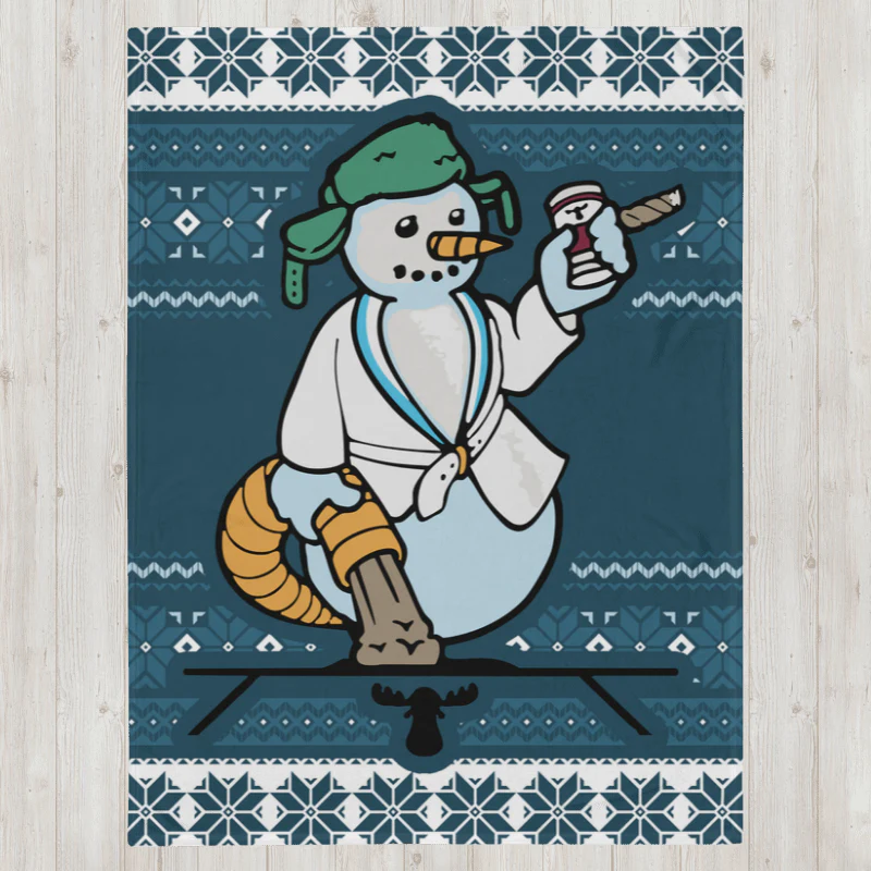 Cousin Eddie Snowman Christmas Vacation Blanket - 50x60 - Image 4
