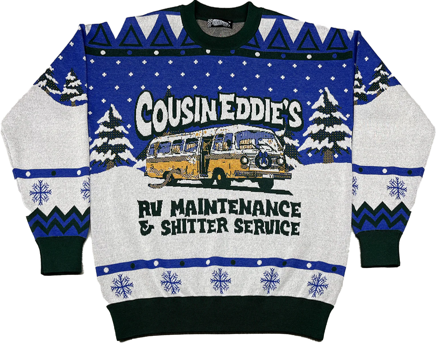 Cousin Eddie's RV Maintenance Christmas Vacation Knitted Sweater
