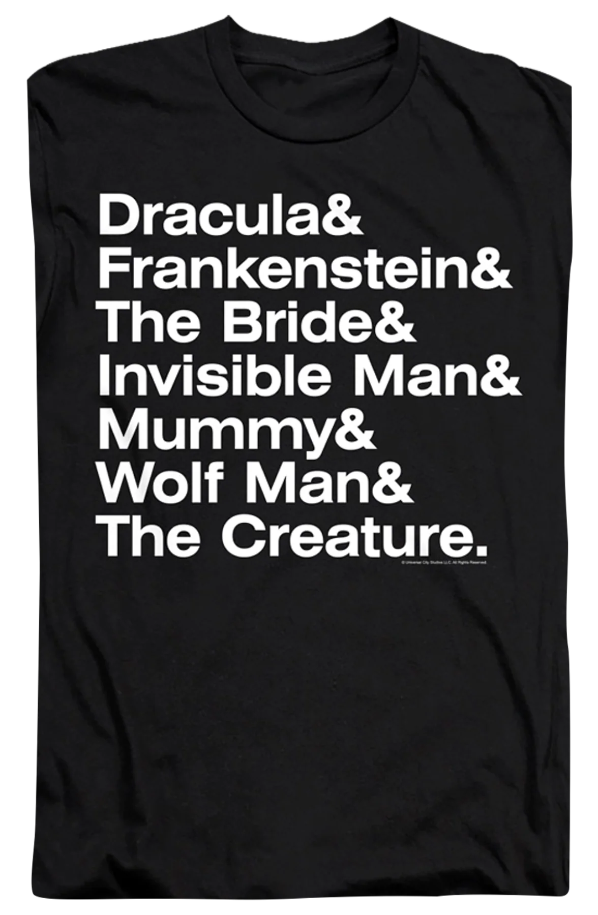 Creature Names Universal Monsters T-Shirt - Image 2
