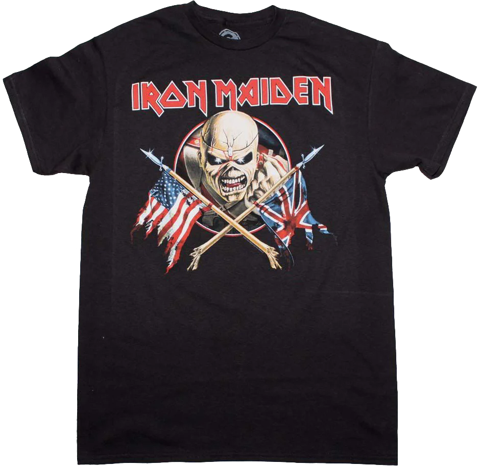 Crossed Flags Iron Maiden T-Shirt