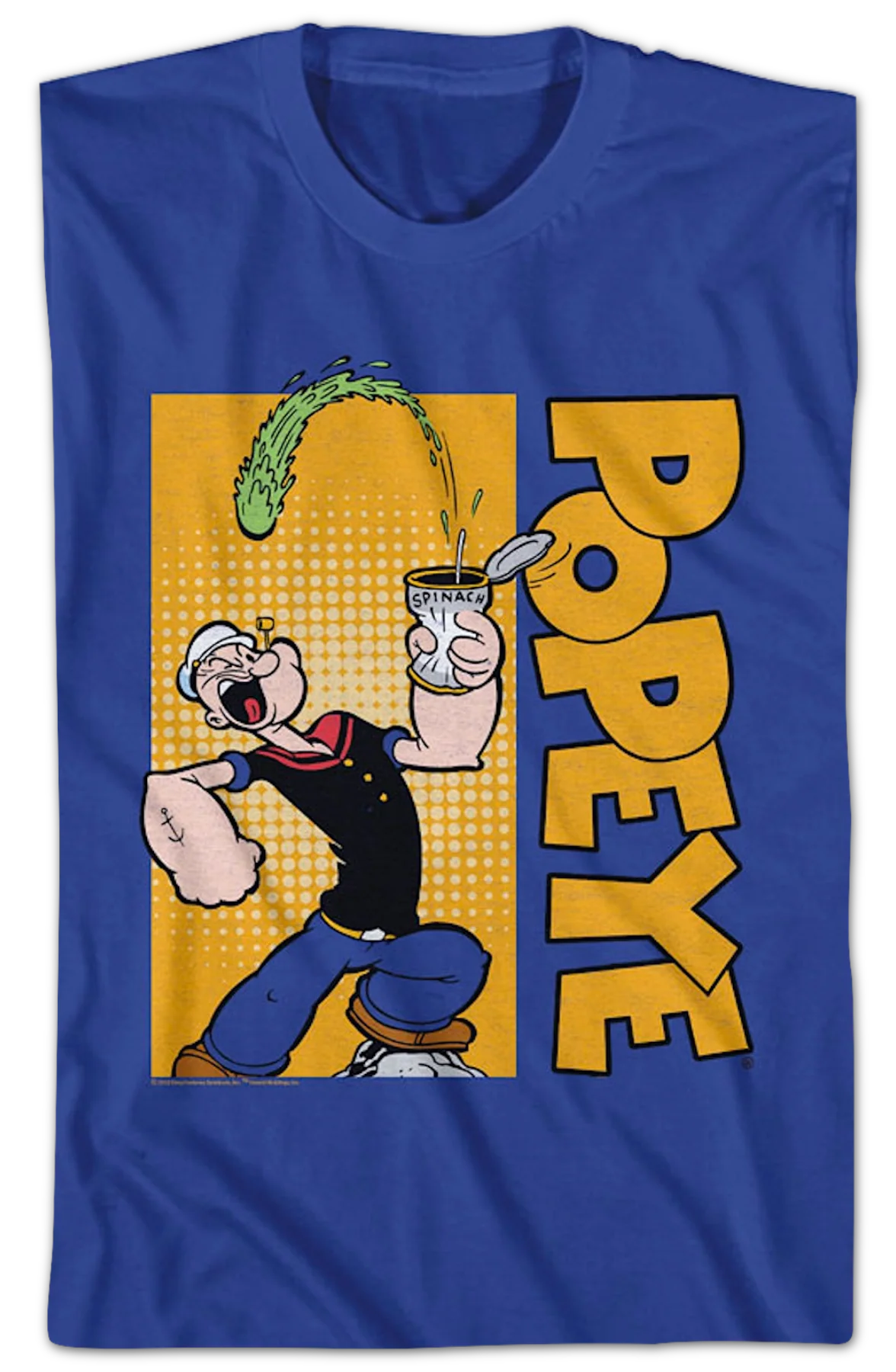 Crushing Spinach Can Popeye T-Shirt - Image 2