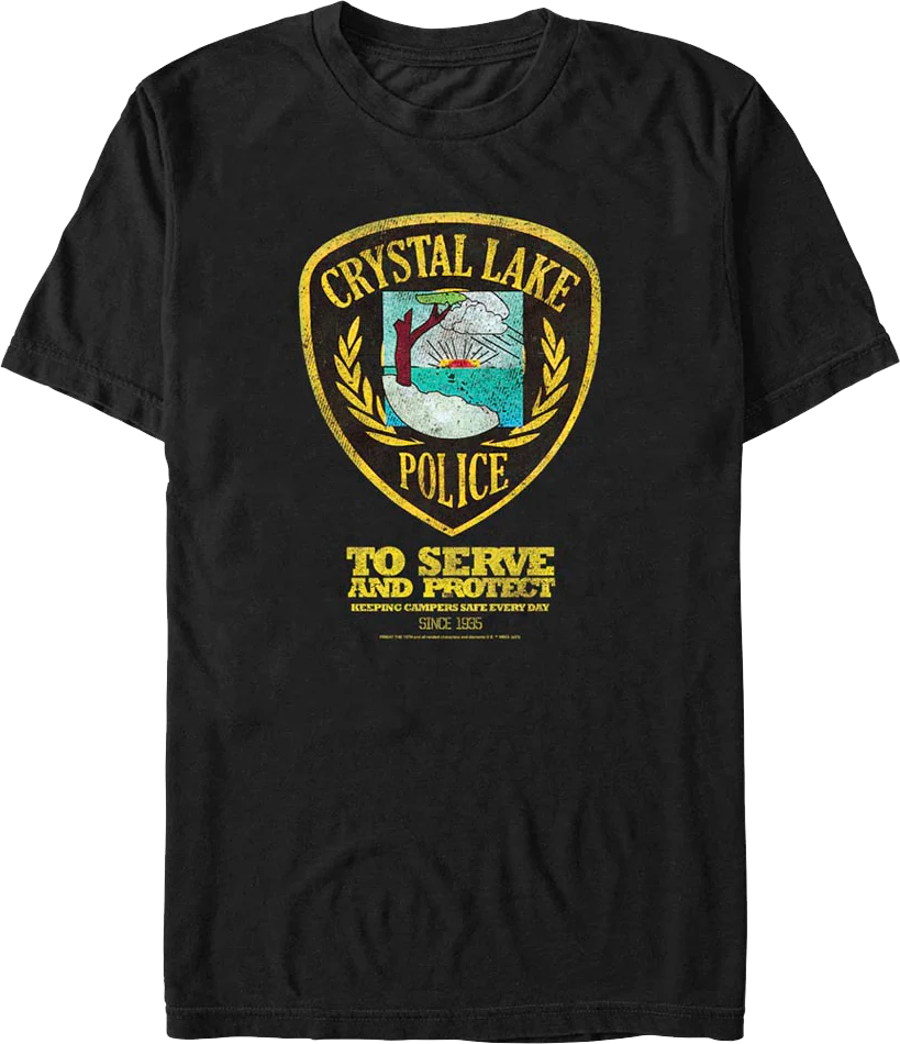 Crystal Lake Police Friday the 13th T-Shirt