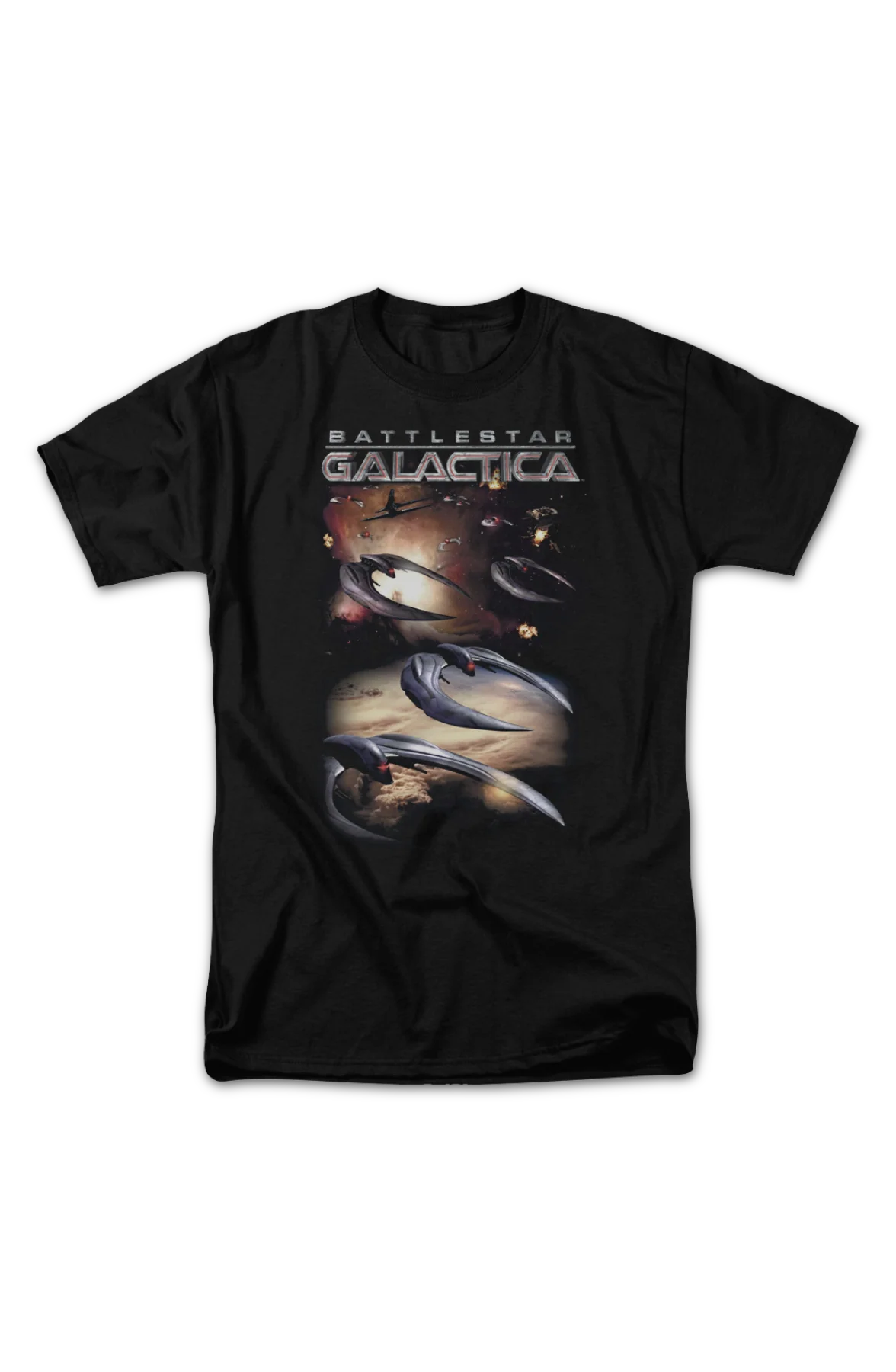 Cylons Attack Battlestar Galactica T-Shirt - Image 2