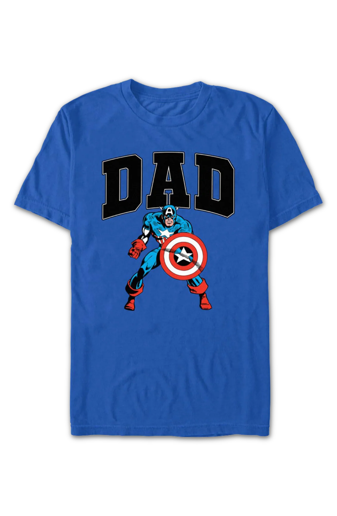 Dad Captain America Marvel Comics T-Shirt - Image 2