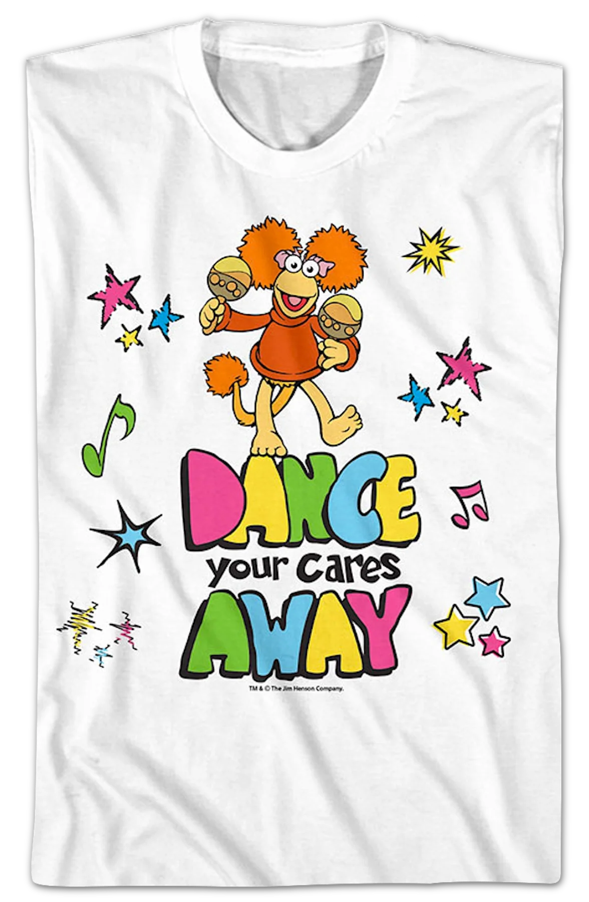 Dance Your Cares Away Colorful Shapes Fraggle Rock T-Shirt - Image 2