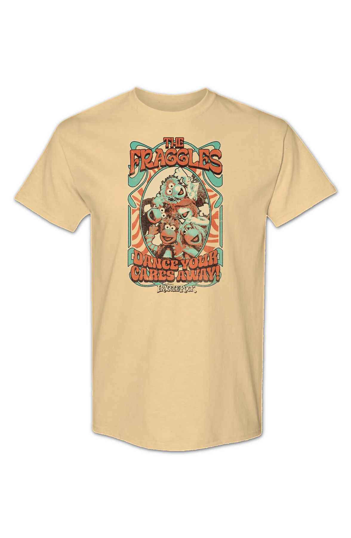 Dance Your Cares Away Poster Fraggle Rock T-Shirt - Image 2