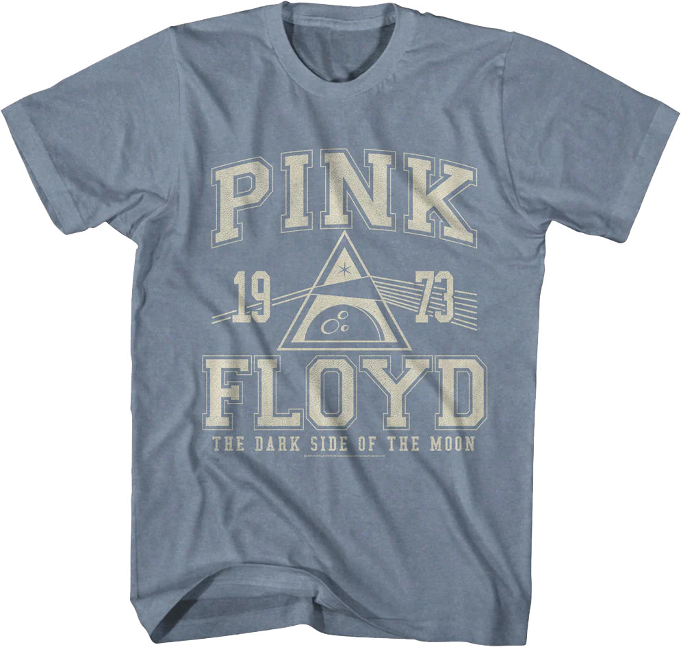 Dark Side of the Moon Athletic 1973 Logo Pink Floyd T-Shirt