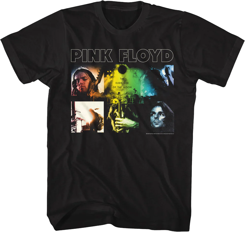 Dark Side of the Moon Band Collage Pink Floyd T-Shirt