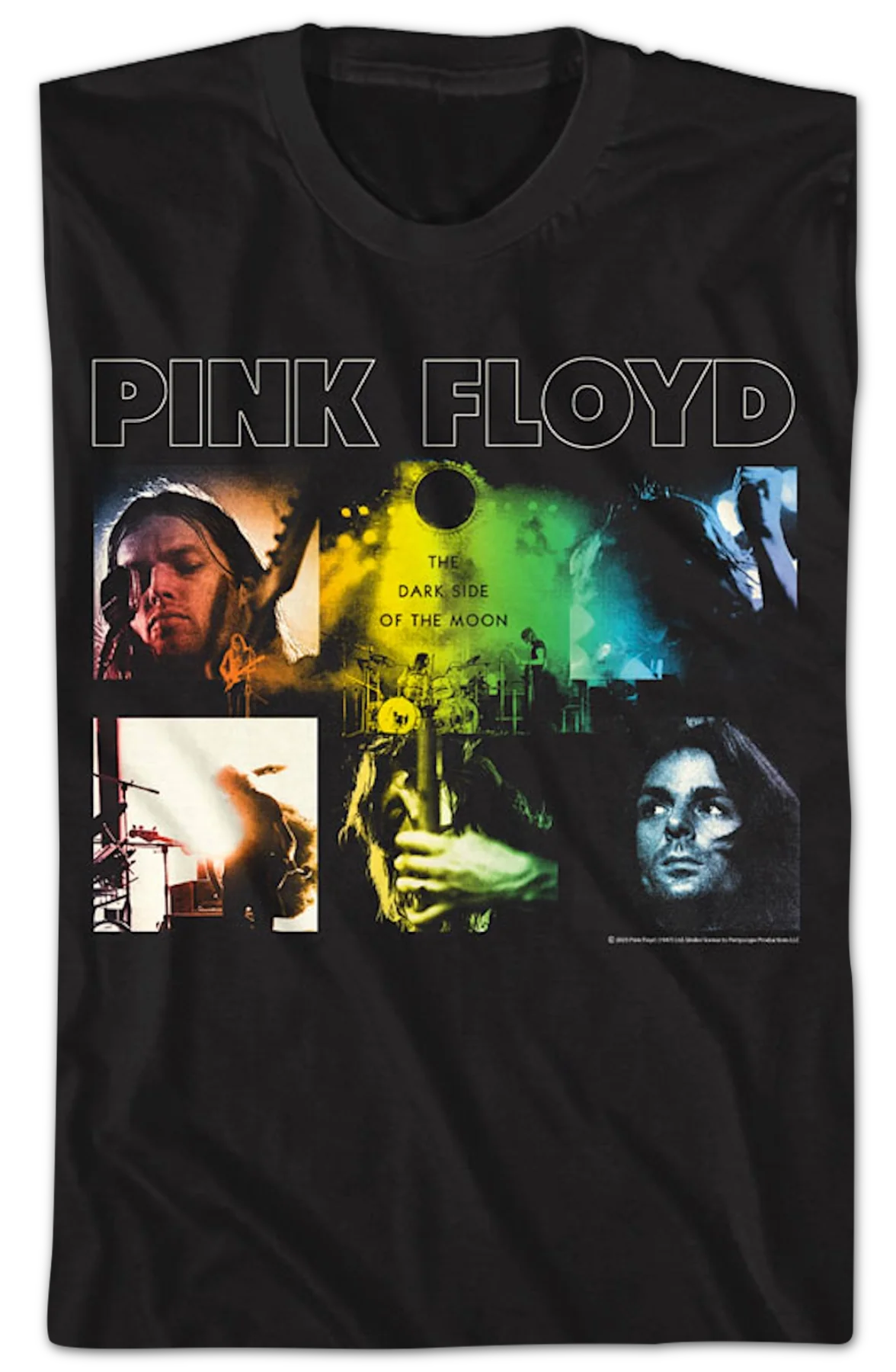 Dark Side of the Moon Band Collage Pink Floyd T-Shirt - Image 2