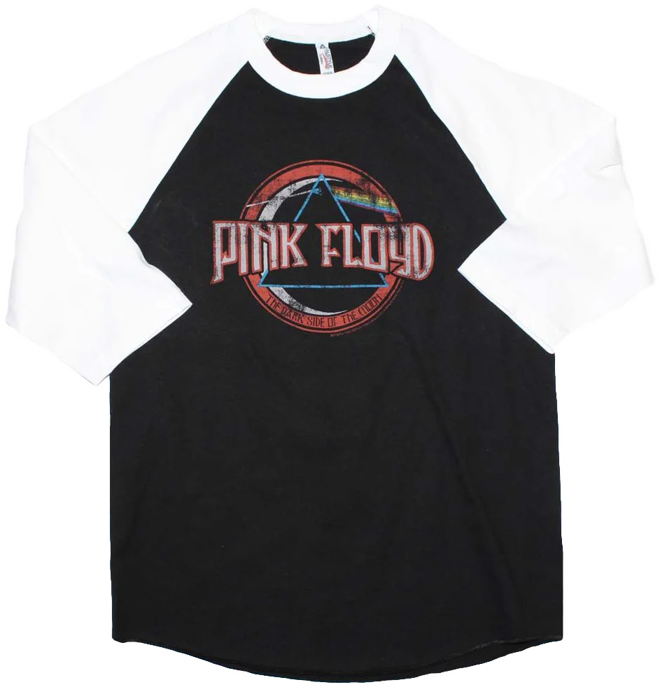 Dark Side of the Moon Pink Floyd Raglan Baseball Shirt